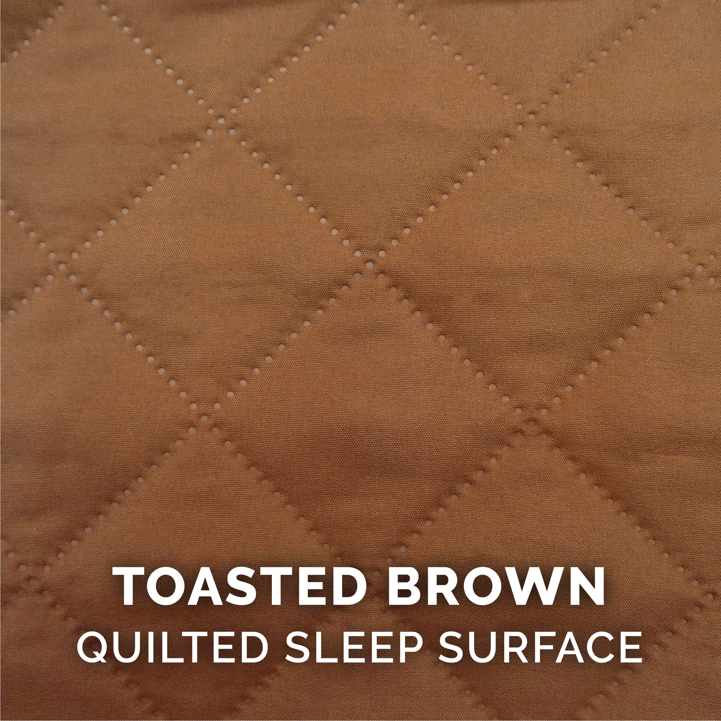 Furhaven Orthopedic Memory Foam Dog Bed for Large Dogs up to 95 lbs - Removable Bolster & Machine Washable Cover - Quilted Sofa Design in Toasted Brown (Jumbo/XL) - Perfect for Living Room, Bedroom or Pet-Friendly Office Spaces