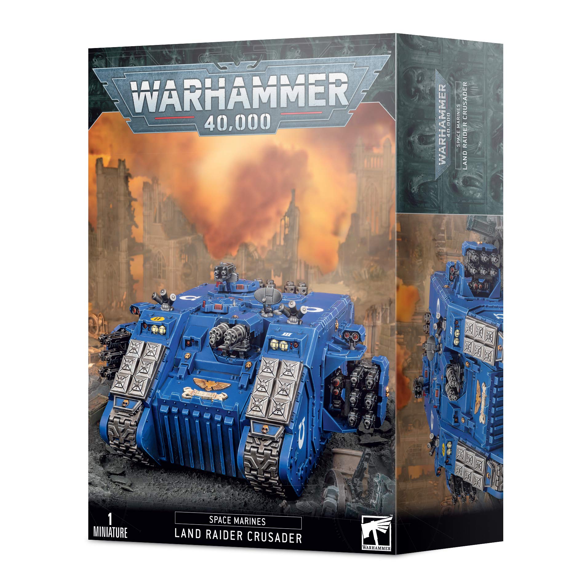 Games Workshop Warhammer 40K Space Marine Land Raider Crusader/Redeemer Plastic Model Kit - Perfect for Tabletop Wargaming & Collectors