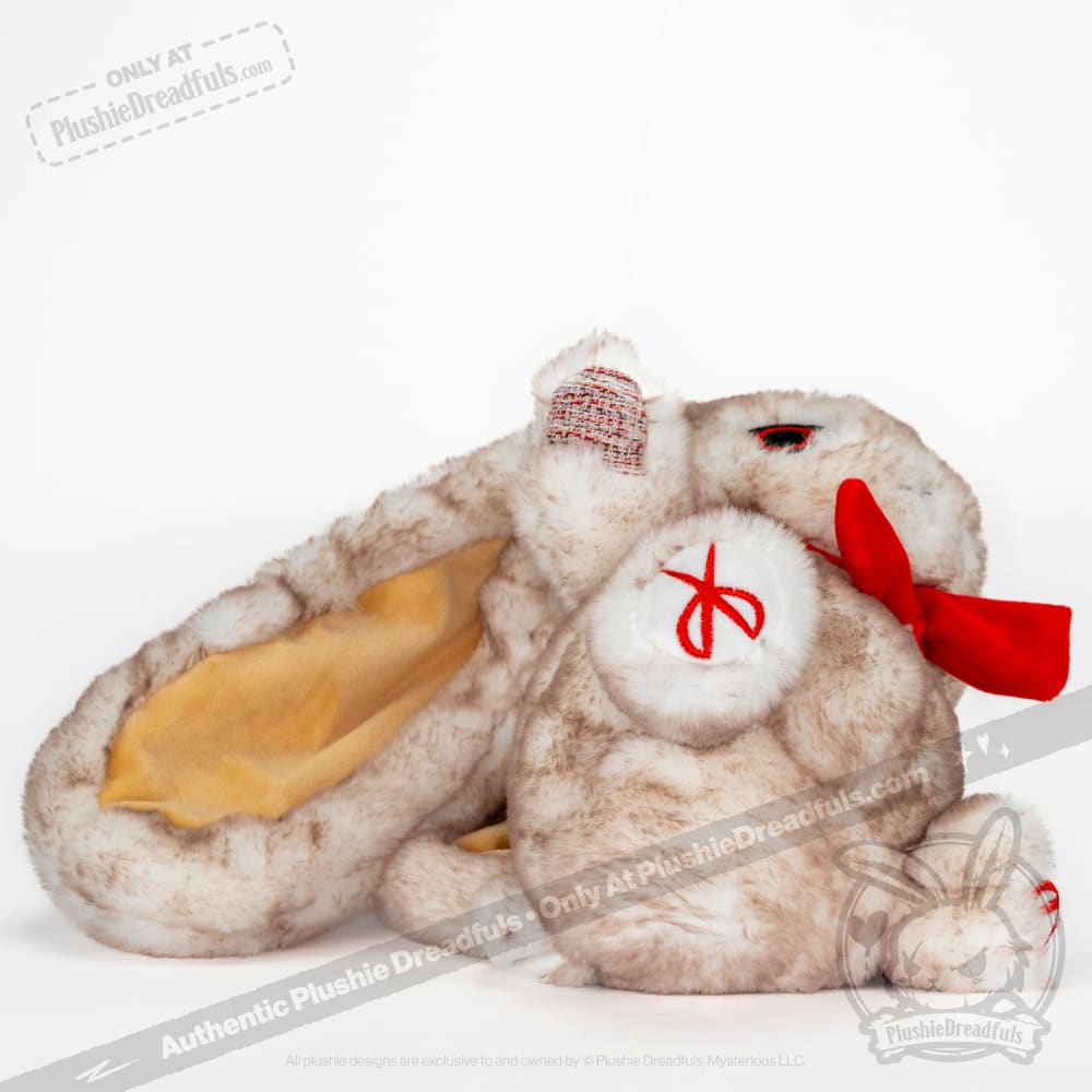 Plushie Dreadfuls Workaholic Rabbit Stuffed Animal - Soft Cuddly Stress Relief Toy for Office Workers & Gift for Professionals