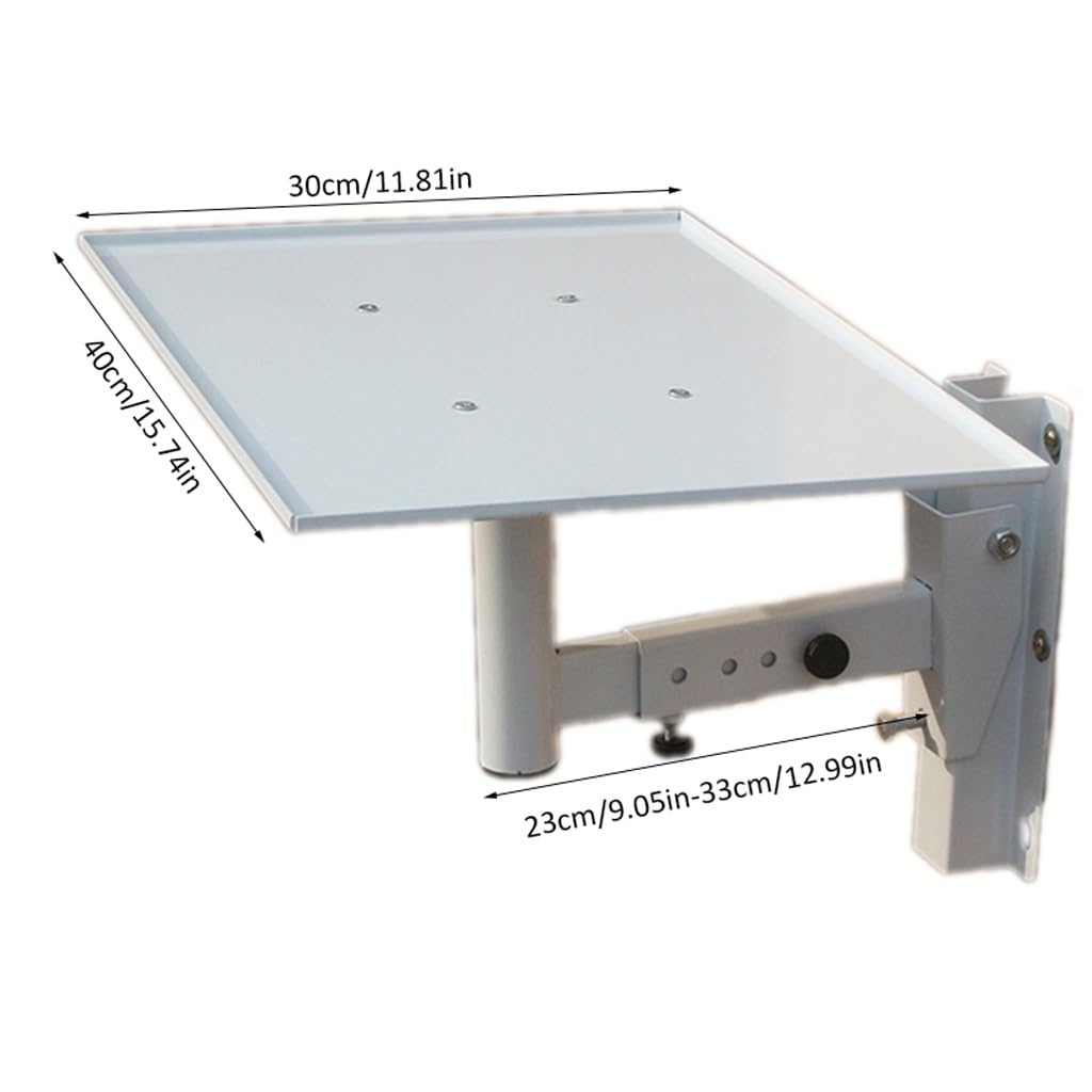 Universal White Projector Tripod Stand & Wall Mount Bracket - Adjustable Hanger for Speakers & Projectors - Perfect for Home Theater, Classroom, and Office Presentations