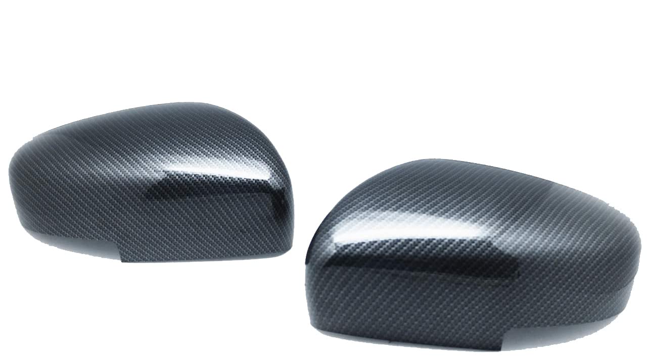 Carbon Fiber Mirror Covers for 2017-2023 Suzuki Swift Sport ZC33S - Exterior Replacement Parts - Enhances Style & Aerodynamics for Street Racing & Car Shows