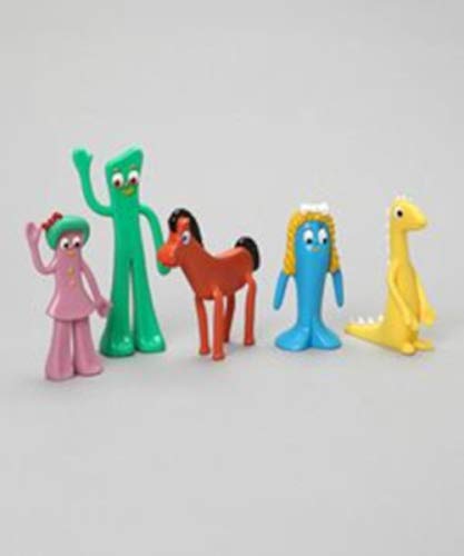 Gumby & Friends Action Figure Set - Flexible & Poseable Classic Toy Gift for Kids | Durable Multicolor Collectible Figures for Play, Display & Nostalgic Fun
