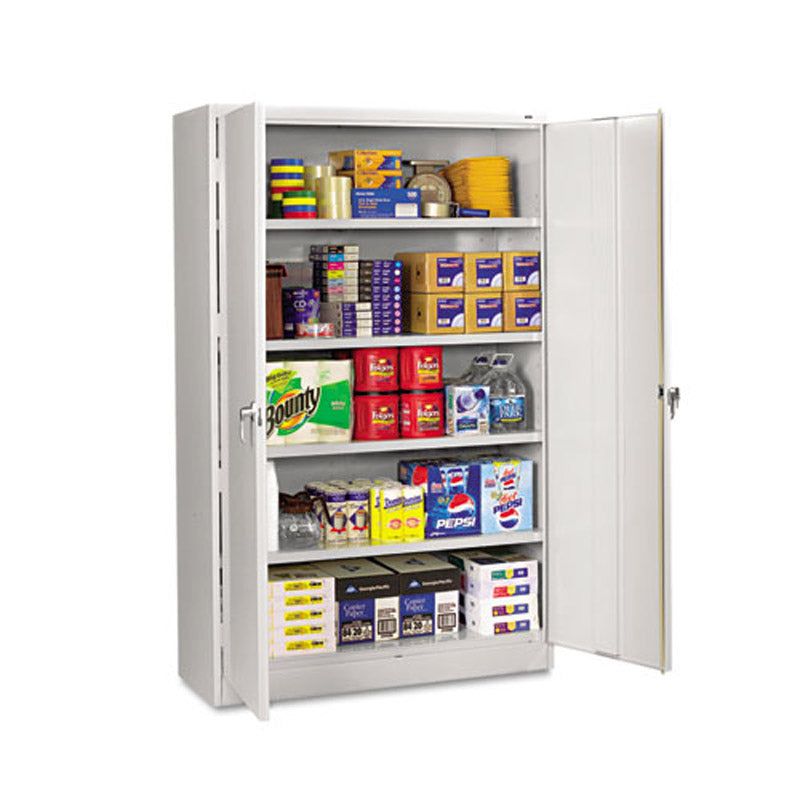 Heavy Duty Welded Steel Storage Cabinet - 48 Inch Wide, 24 Inch Deep, 78 Inch Tall - Garage, Workshop & Warehouse Organization Solution