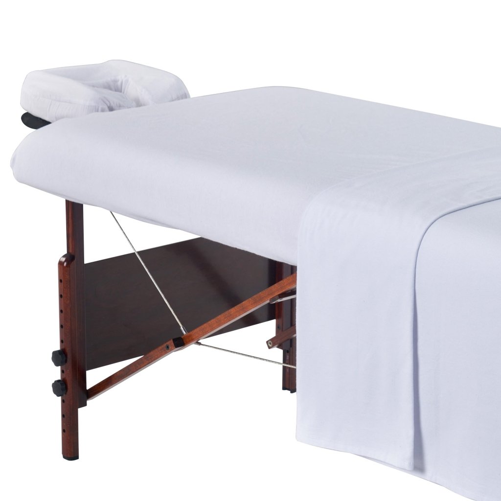 Premium 3-Piece Massage Table Sheet Set - Soft Cotton Flannel Covers for Spa, Salon & Home Use - Includes Table Cover, Face Cushion Cover & Fitted Sheet - Ideal for Professional Massage Therapy & Relaxation