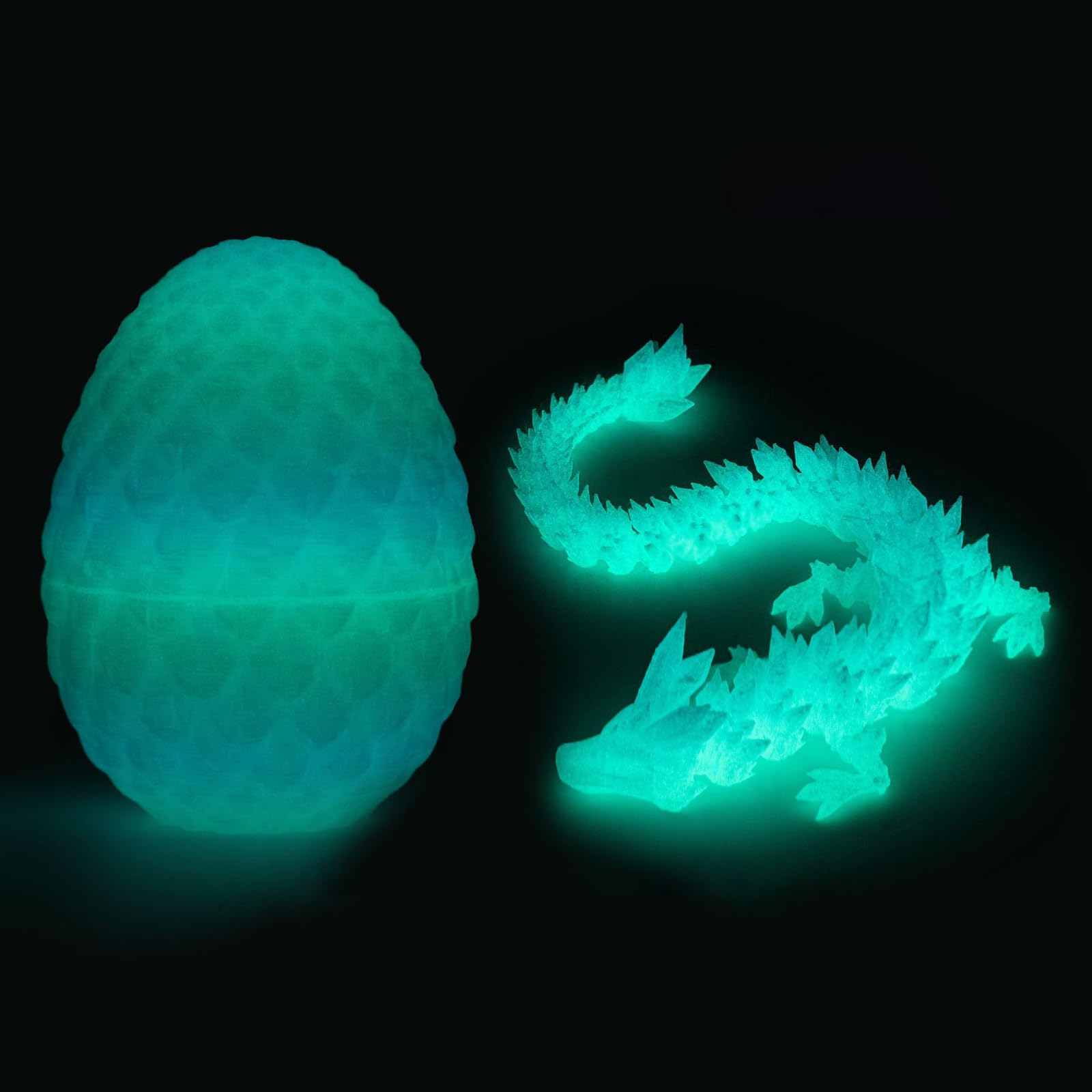 STONESTAR 3D Printed Dragon Fidget Toys - Articulated Crystal Dragon in Egg, 11