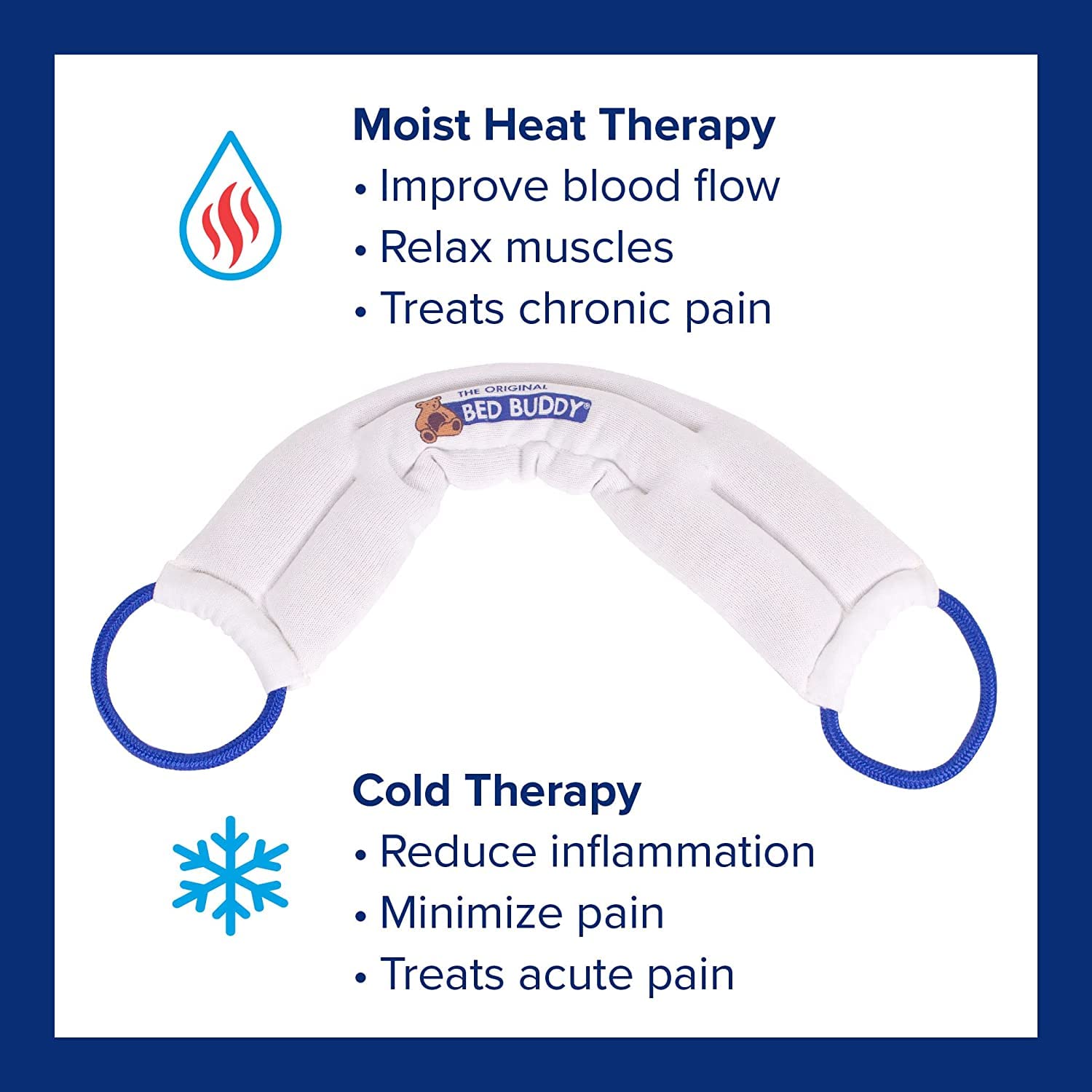 Bed Buddy Microwave Heat Pad 3-Pack - Heating & Cooling Therapy for Neck, Shoulders & Sore Muscles - Reusable Hot/Cold Wrap for Pain Relief - Perfect for Home, Office & Travel Use
