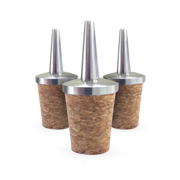 Premium Cocktail Kingdom Dasher Tops - 3-Pack Stainless Steel Bar Stirrers for Mixing Drinks | Perfect for Home Bars, Cocktail Parties & Professional Bartenders