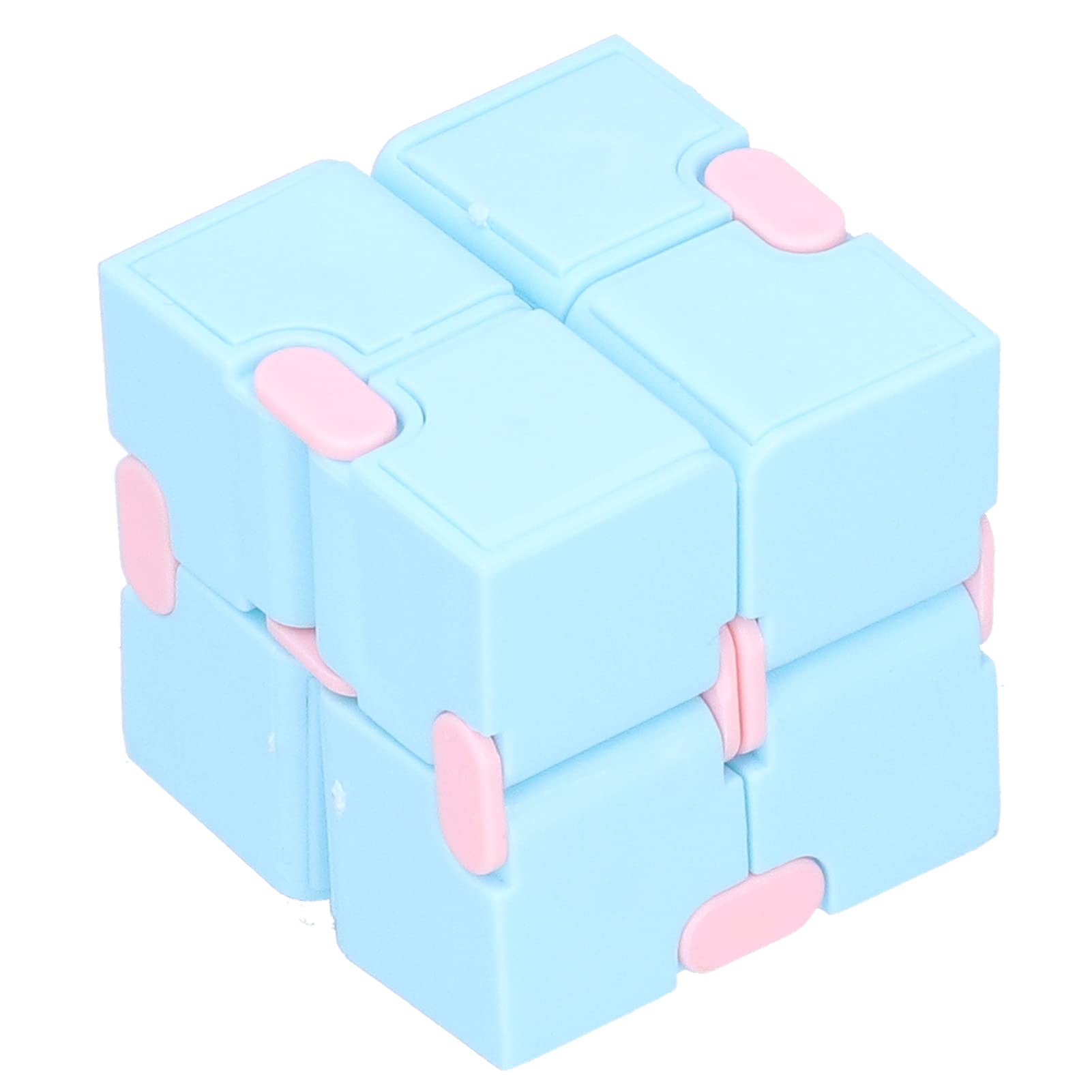 Xirfuni Foldable Fingertip Stress Relief Toy - Blue Cube Sensory Fidget Toy for Adults & Kids - Perfect for Office, School, Travel & Anxiety Relief