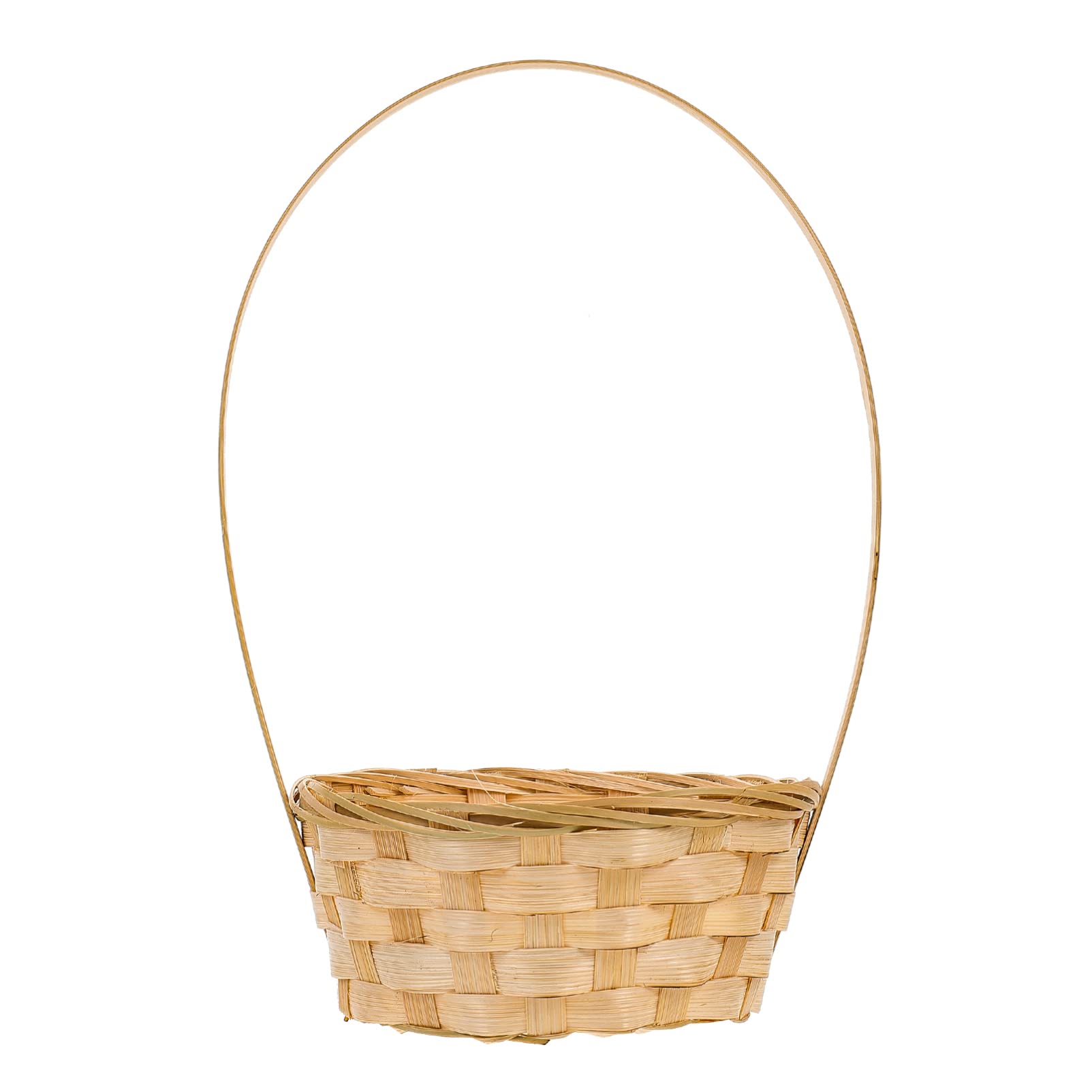 Zerodeko 2-Pack Woven Storage Baskets - Rustic Rattan Flower Basket with Handles for Plants, Bread, and Floral Arrangements | Home, Office, Garden Decor | Perfect for Organizing, Displaying Flowers, and Enhancing Farmhouse Style Decor