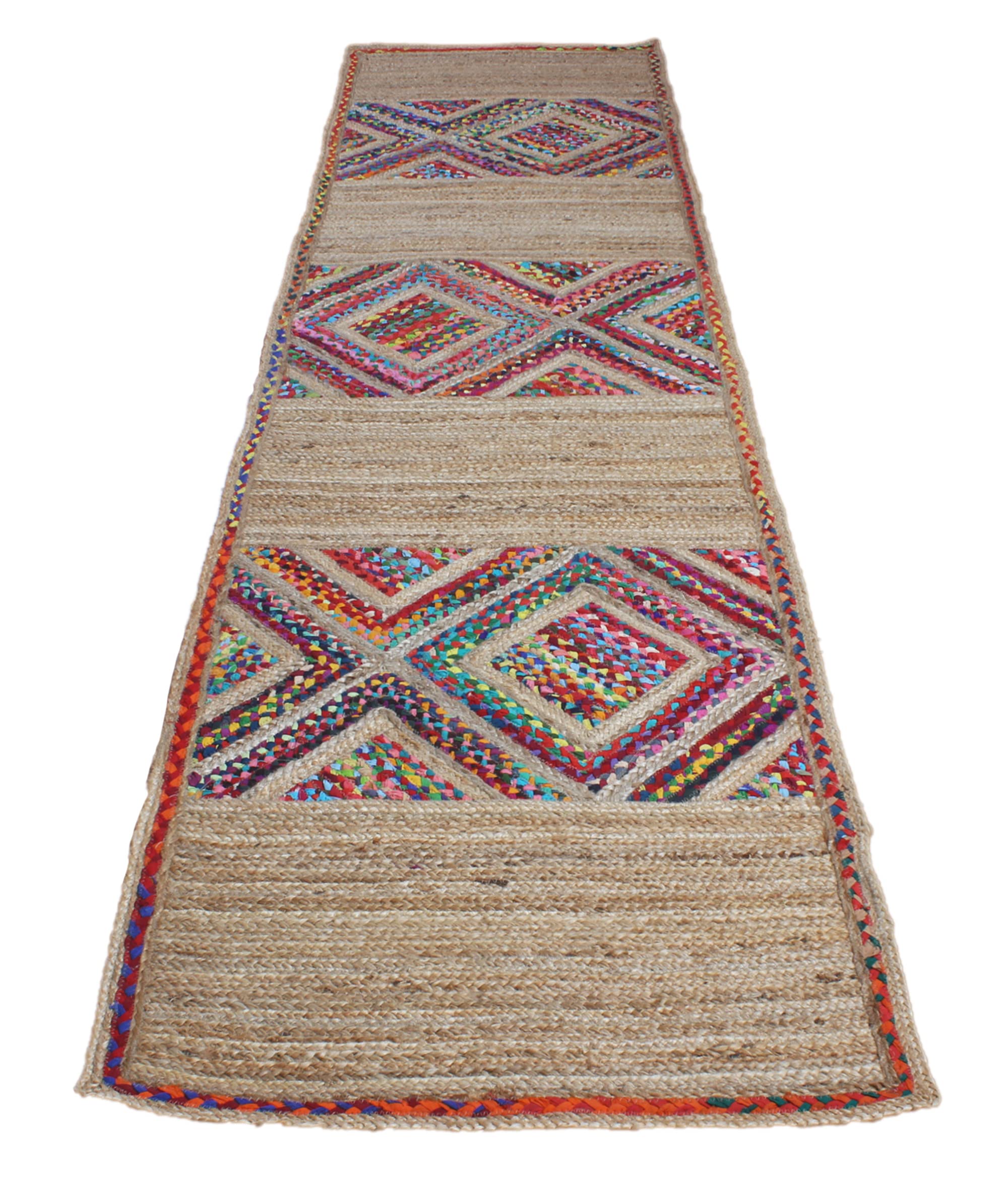 Handmade Indian Jute Area Rug - Braided Woven Kilim Design - 5x8 Feet (150x240cm) - Eco-Friendly Natural Fiber Rug for Outdoor, Garden, Yoga, Kitchen, Living Room, Laundry, Farmhouse, Hallway & Entryway - Perfect for Boho Decor, Meditation Space & Cozy Home Accents
