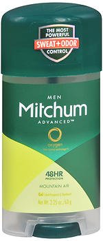 Mitchum Mountain Air Clear Gel Anti-Perspirant & Deodorant for Men, 2.25 oz - Long Lasting Sweat Protection, Fresh Scent - Perfect for Outdoor Activities, Hiking & Gym Workouts