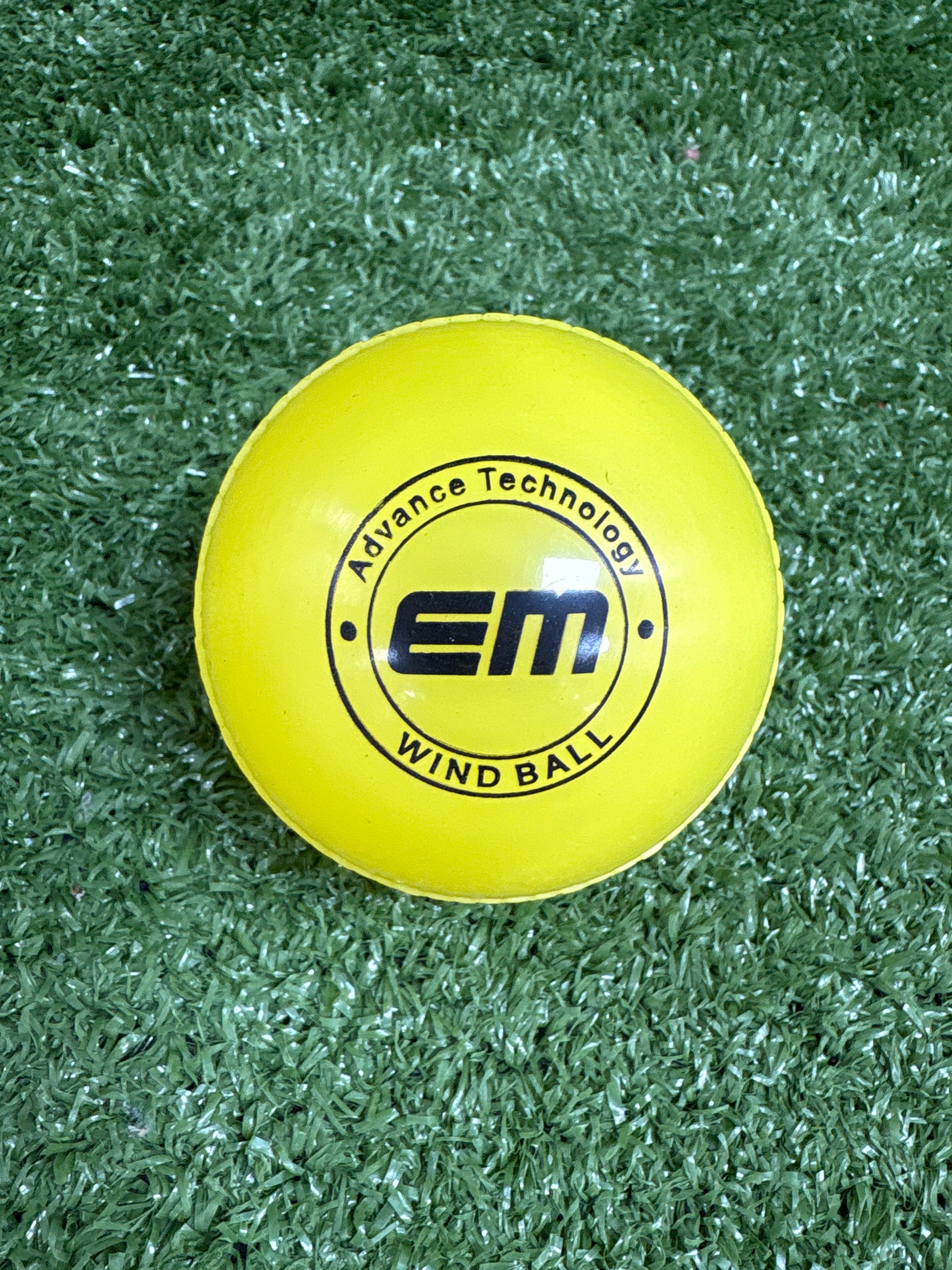 EM Lite Windball Cricket Rubber Ball (90 Grams) - Durable & Lightweight for Practice & Matches - Perfect for Cricket Training, Backyard Games & Sports Enthusiasts