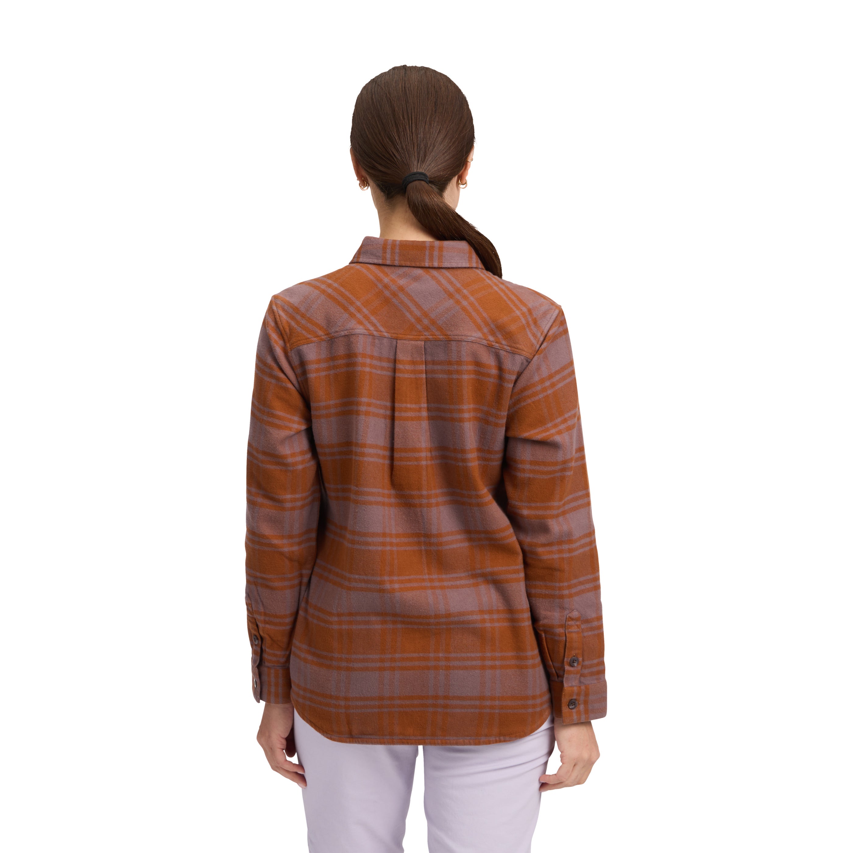 Women's Soft & Cozy Flannel Shirt - Warm Plaid Button-Up Top for Casual Outfits & Fall Layering