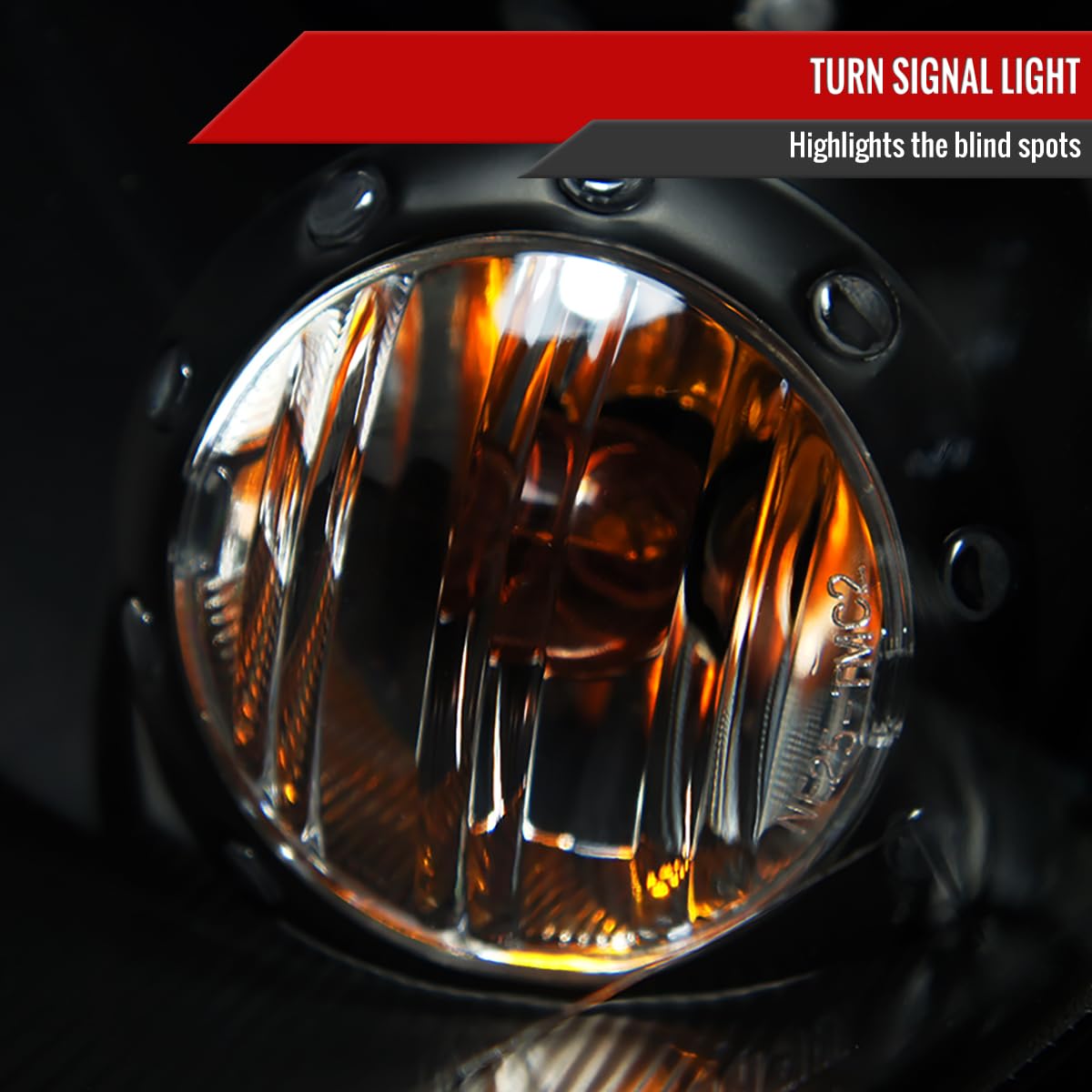 07-15 LED DRL Halo Rim Black Projector Headlights - High Performance Replacement Headlamps Pair for Improved Night Driving & Style Upgrade