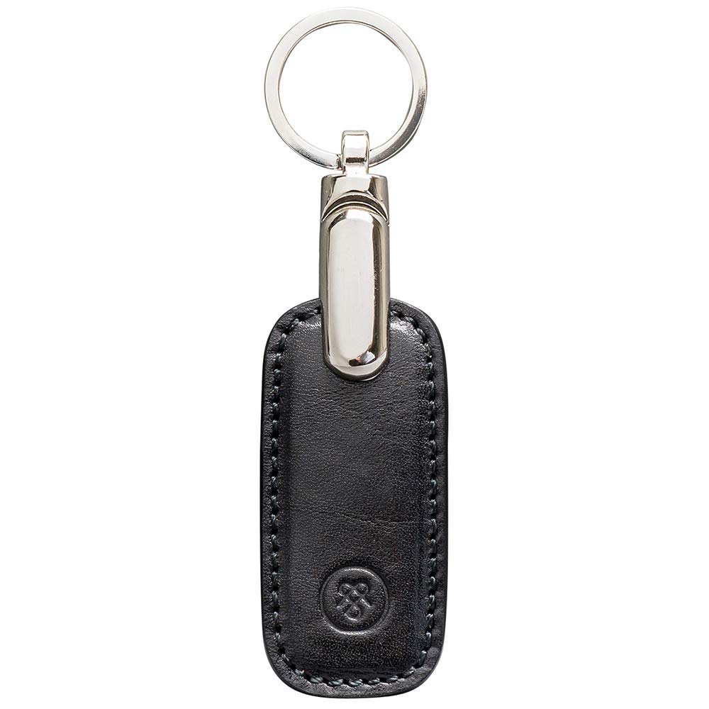 Maxwell Scott The Ponte Genuine Leather Key Ring - Premium Italian-Made Unisex Accessory for Keys, Wallets & Everyday Carry (EDC)
