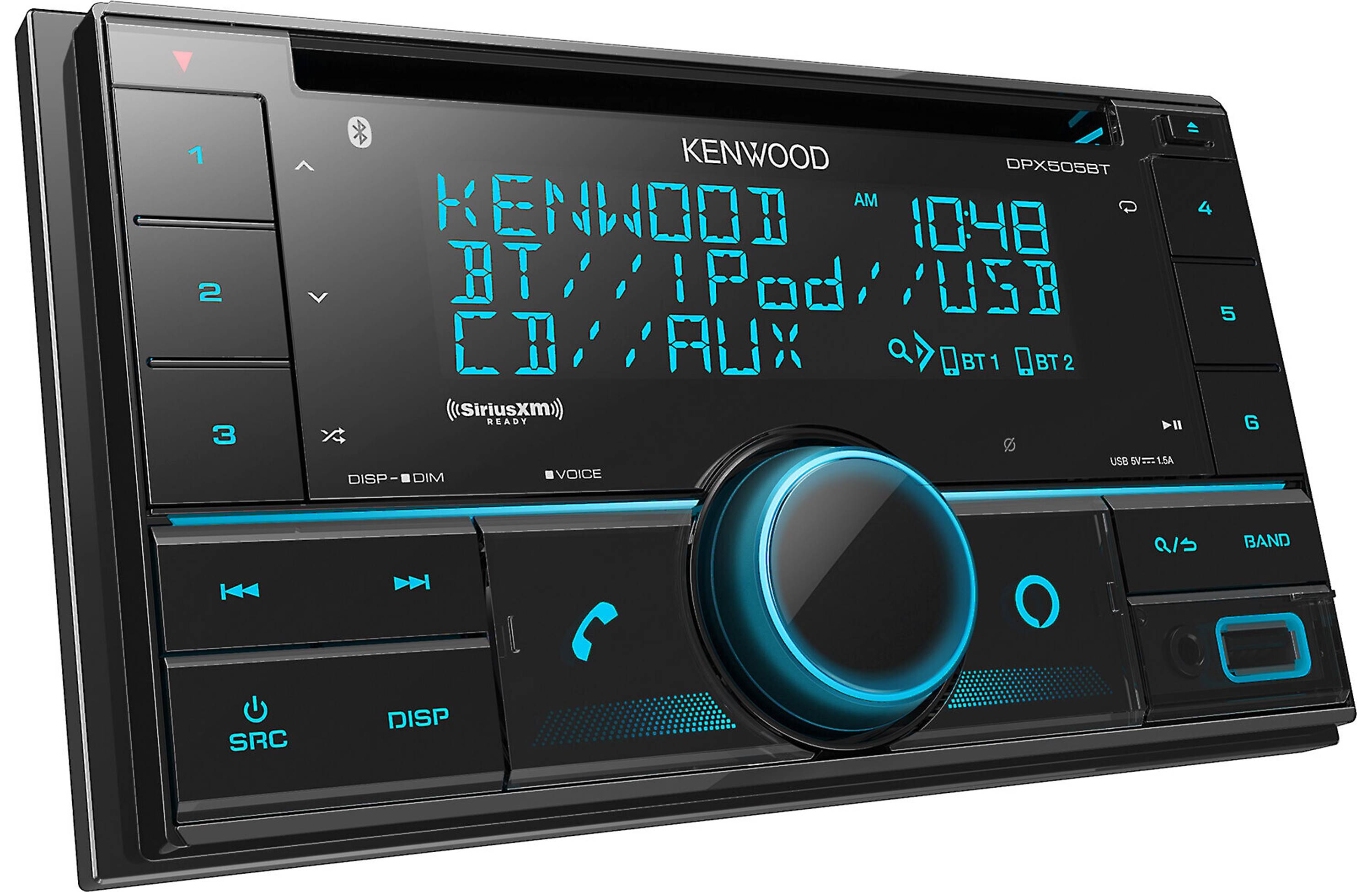 Kenwood DPX505BT Bluetooth CD Receiver - Car Stereo with USB, AUX & Hands-Free Calling - Perfect for Road Trips & Commuting