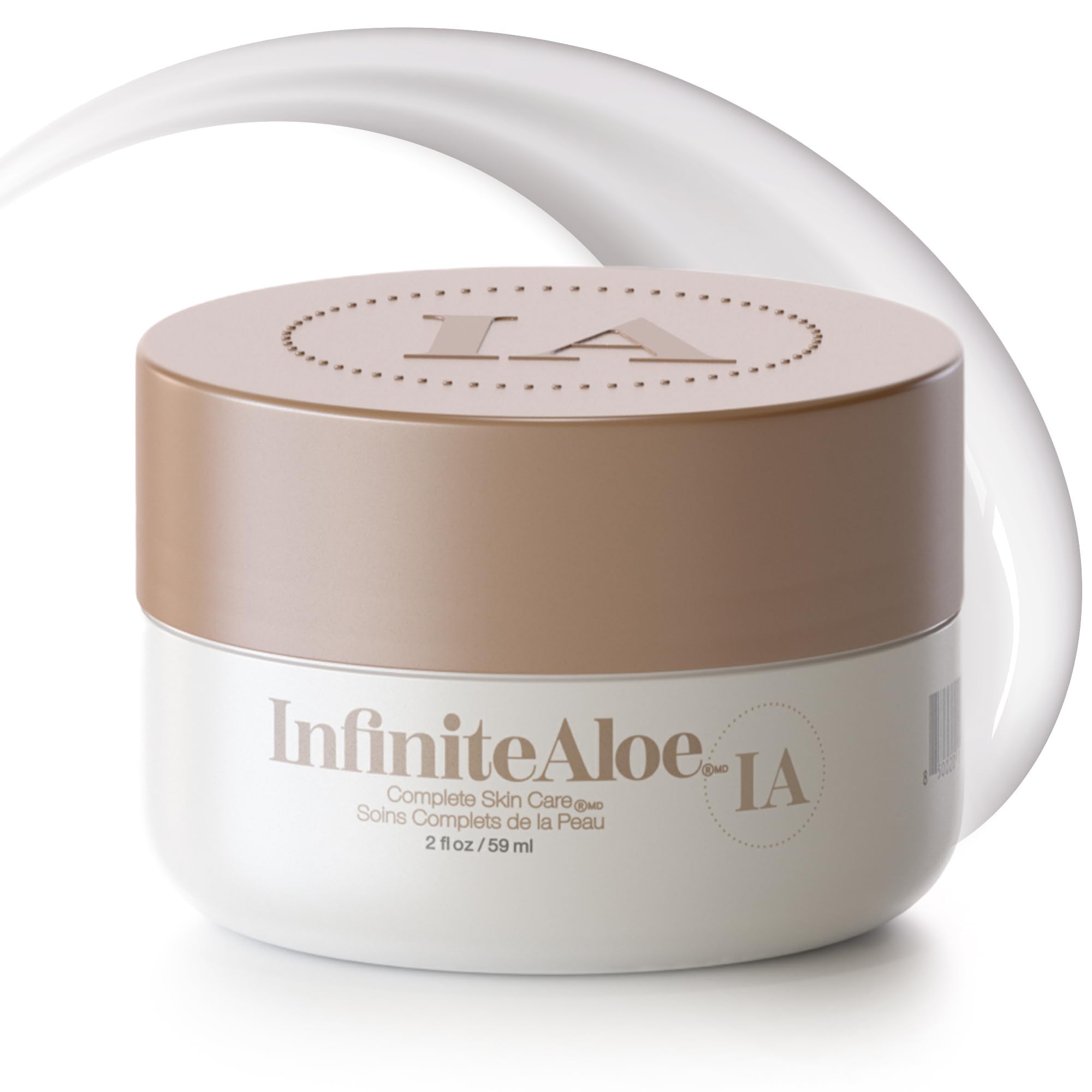 Aloe Vera Face & Body Cream for Dry Skin - 2 oz, Fragrance-Free for Sensitive Skin