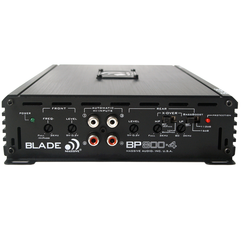 BP800.4 V2 4 Channel Car Amplifier - 60 Watts RMS x 4 @ 4 Ohm - High Power Audio Amp for Car Stereo, Truck, SUV & Marine Audio Systems