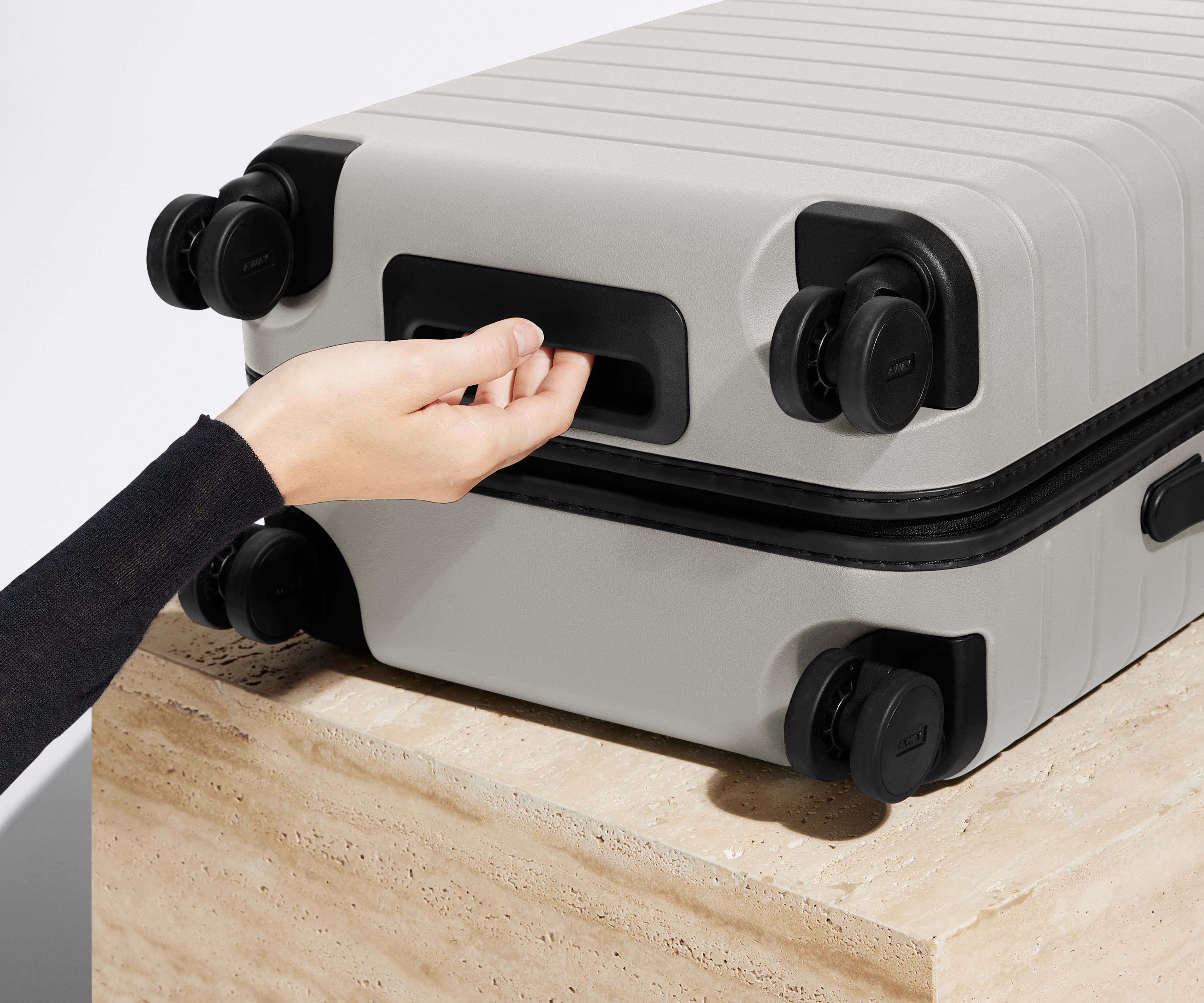 Cloud Gray Carry On Luggage - Lightweight & Durable Suitcase for Air Travel, Business Trips & Weekend Getaways
