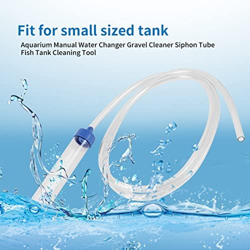 KUIDAMOS Aquarium Gravel Cleaner & Water Changer - Manual Siphon Vacuum for Fish Tank Maintenance, Easy Water Drain & Gravel Cleaning Tool - Perfect for Freshwater & Saltwater Tanks, Aquarium Cleaning & Water Changes