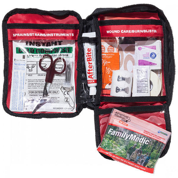 Adventure First Aid Kit for Family - Compact Emergency Medical Supplies for Hiking, Camping & Outdoor Activities