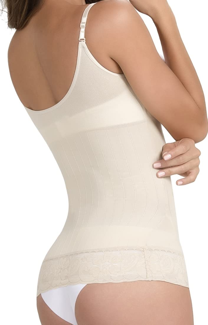 Women's Shapewear & Fajas Cami Shaper Bodysuit - Breast Enhancement Slimming T-Shirt Shapewear for Tummy Control & Body Contouring | Perfect for Everyday Wear, Special Occasions & Postpartum Recovery | USA Shipping