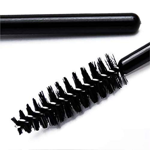 MAPPERZ Professional Eyelash Extension Wands - 10 Pack Black Mascara Brushes for Eyebrow & Lash Styling, Makeup Applicator & Comb Tool - Perfect for Salon, Home Use & Professional Makeup Artists