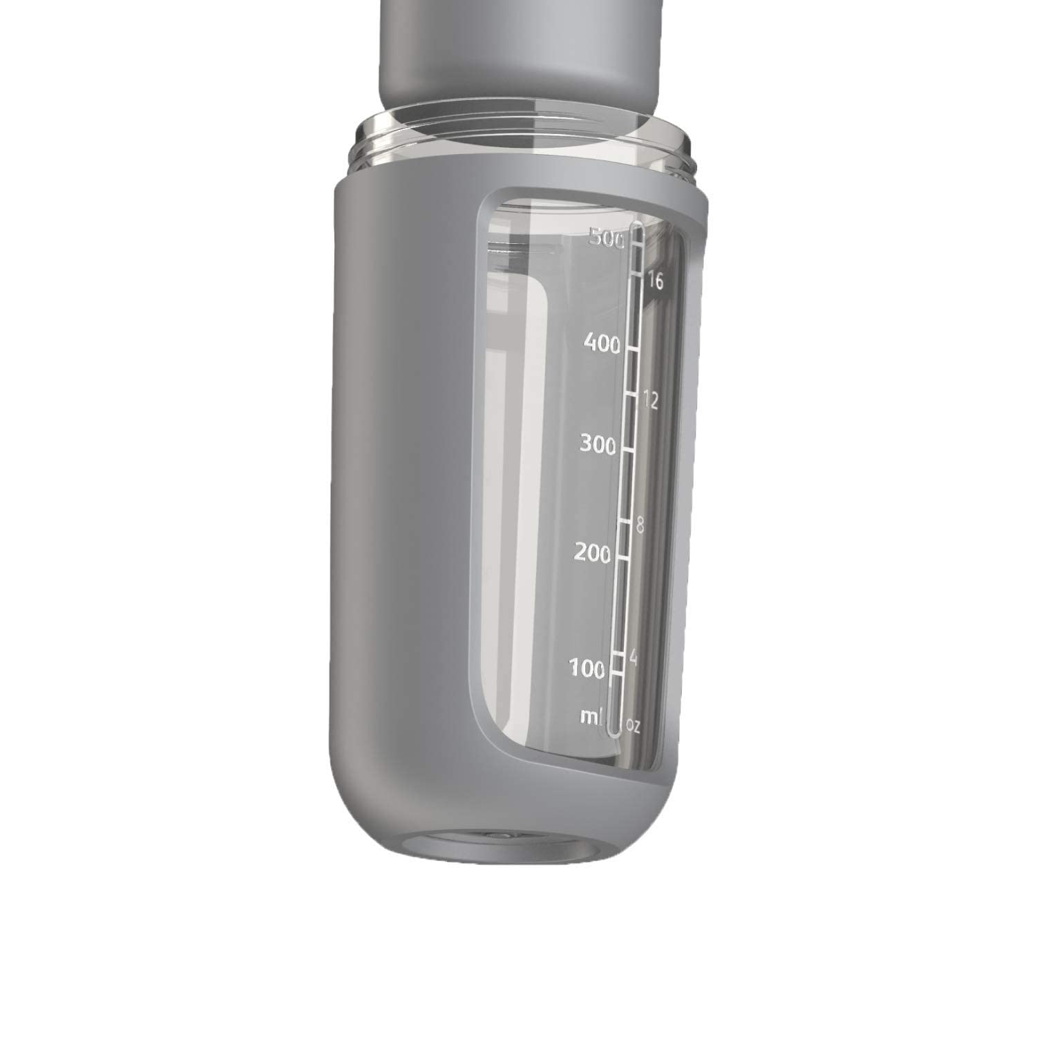 Berghoff LEO Tritan Plastic Shaker Bottle - BPA-Free Protein Shaker with Integrated Powder Compartment, Leakproof Screw-on Lid & Flip Cap, Includes Silicone Mixing Ball - Perfect for Gym, Workout & Post-Training Recovery - Dishwasher Safe Fitness Accessory