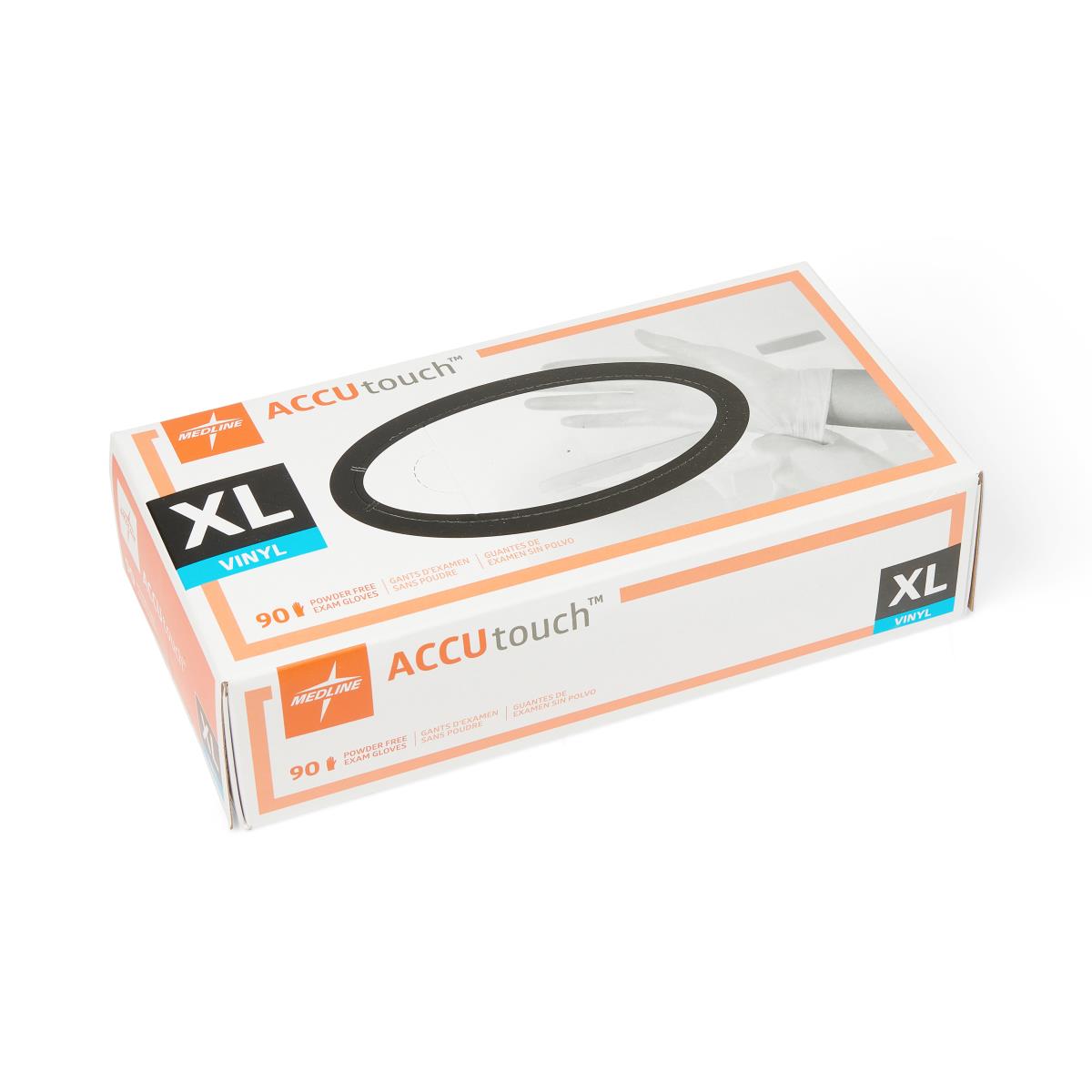 Accutouch Synthetic Exam Gloves - Latex-Free, Powder-Free, Disposable Medical Gloves for Healthcare, Tattoo, Food Handling & Cleaning - 100 Count Box (Medium) - Ideal for Doctors, Nurses, Tattoo Artists & Home Use