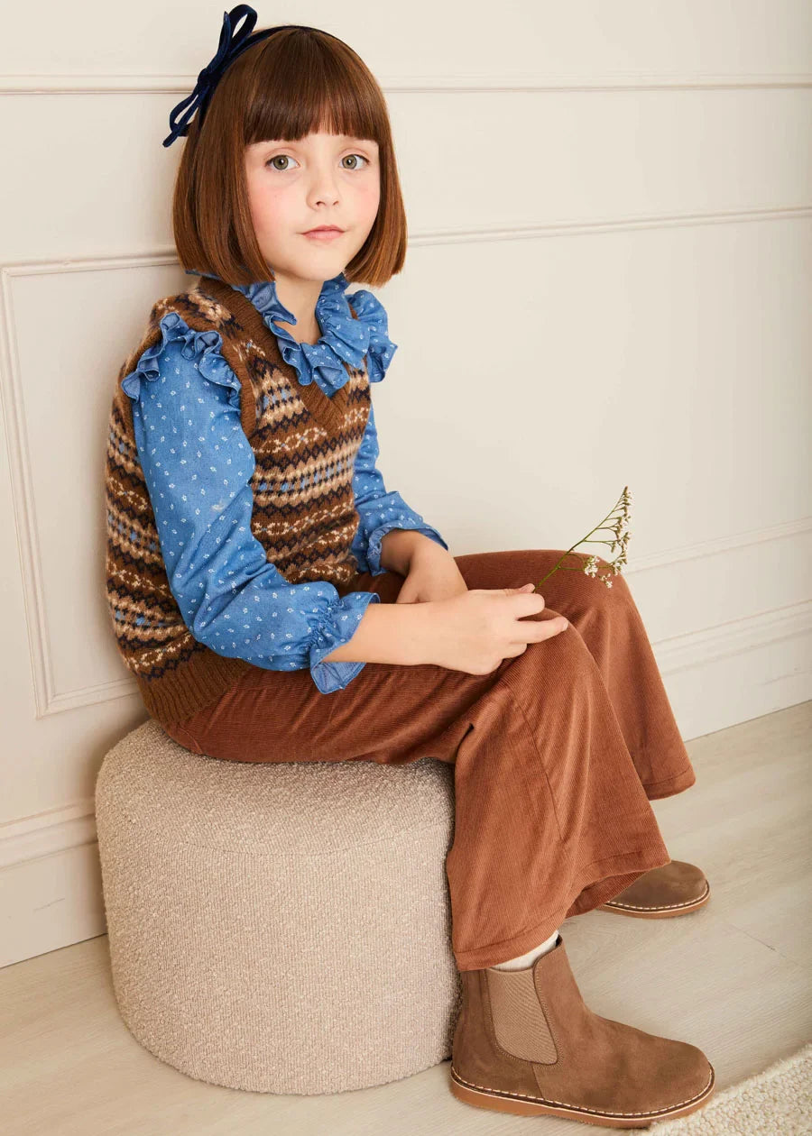 Floral Blouse for Girls - The Mabel Top | Stylish & Comfortable for School, Parties & Everyday Wear
