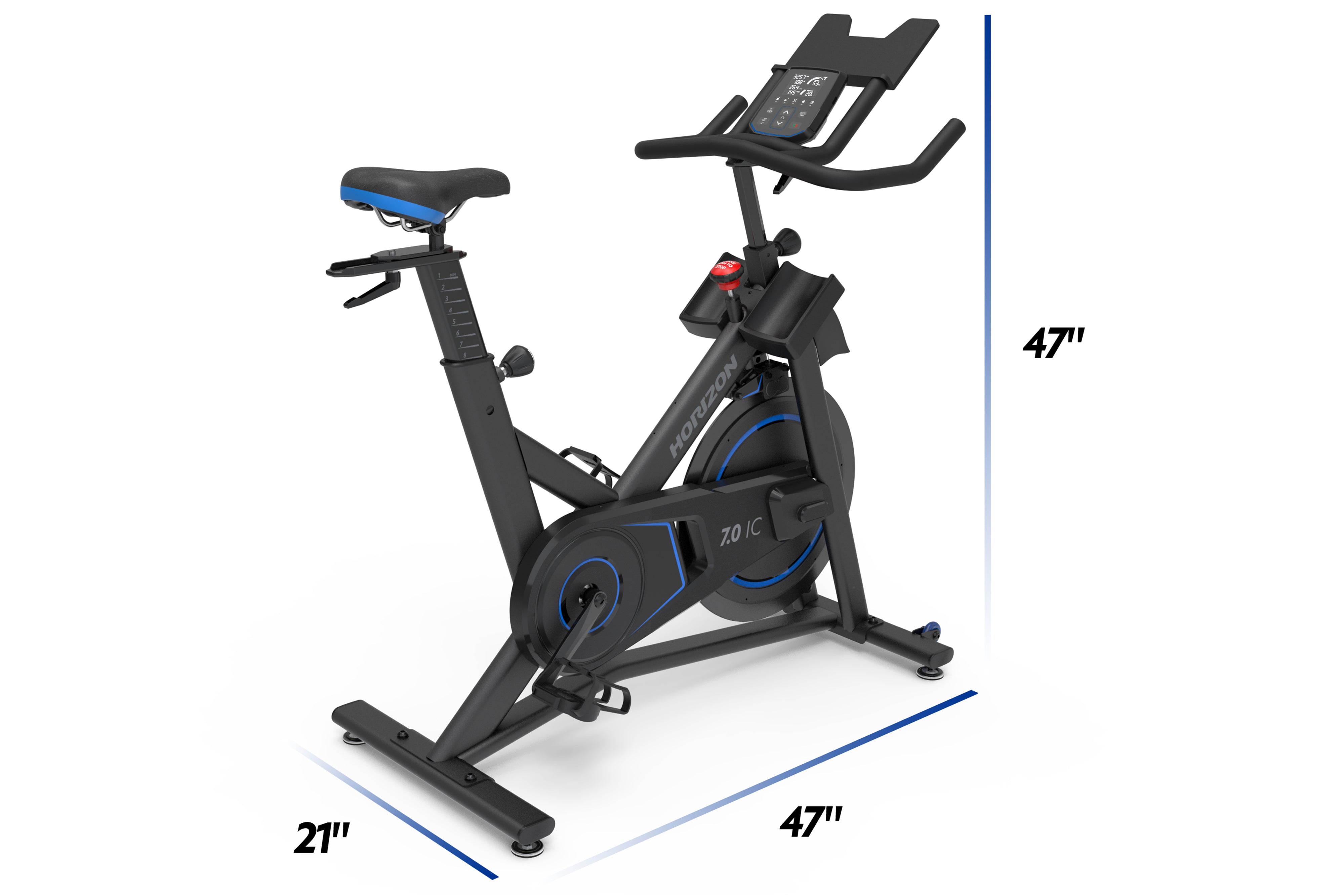 Horizon 7.0 IC Indoor Cycling Bike - Premium Home Exercise Bike for Cardio & Strength Training - Perfect for Home Gym, Apartment Workouts & Fitness Enthusiasts