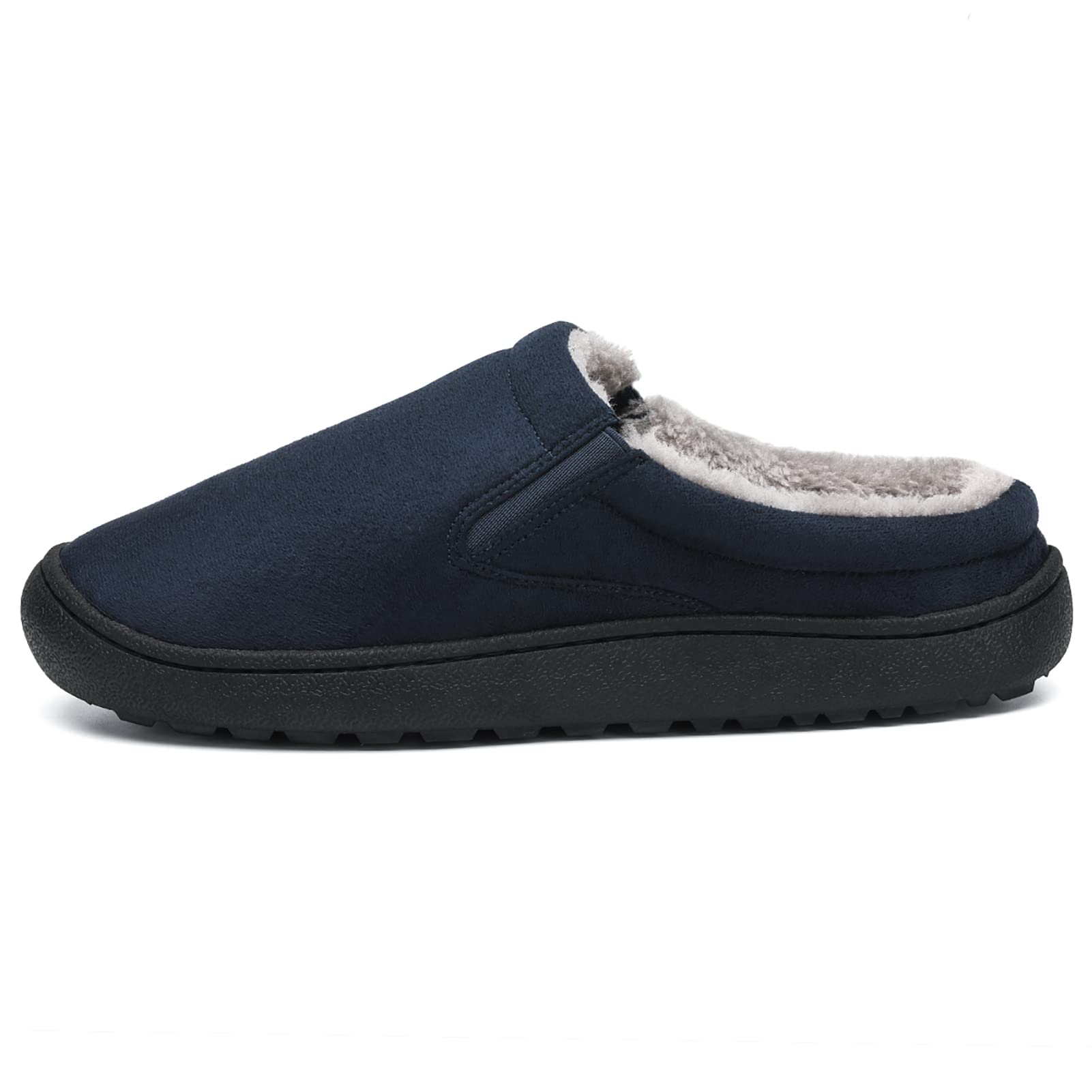 Men's Winter Foam House Slippers - Microsuede Indoor/Outdoor Warm Slip-On Shoes for Home, Office & Travel - Cozy Comfort for Cold Weather & Relaxation