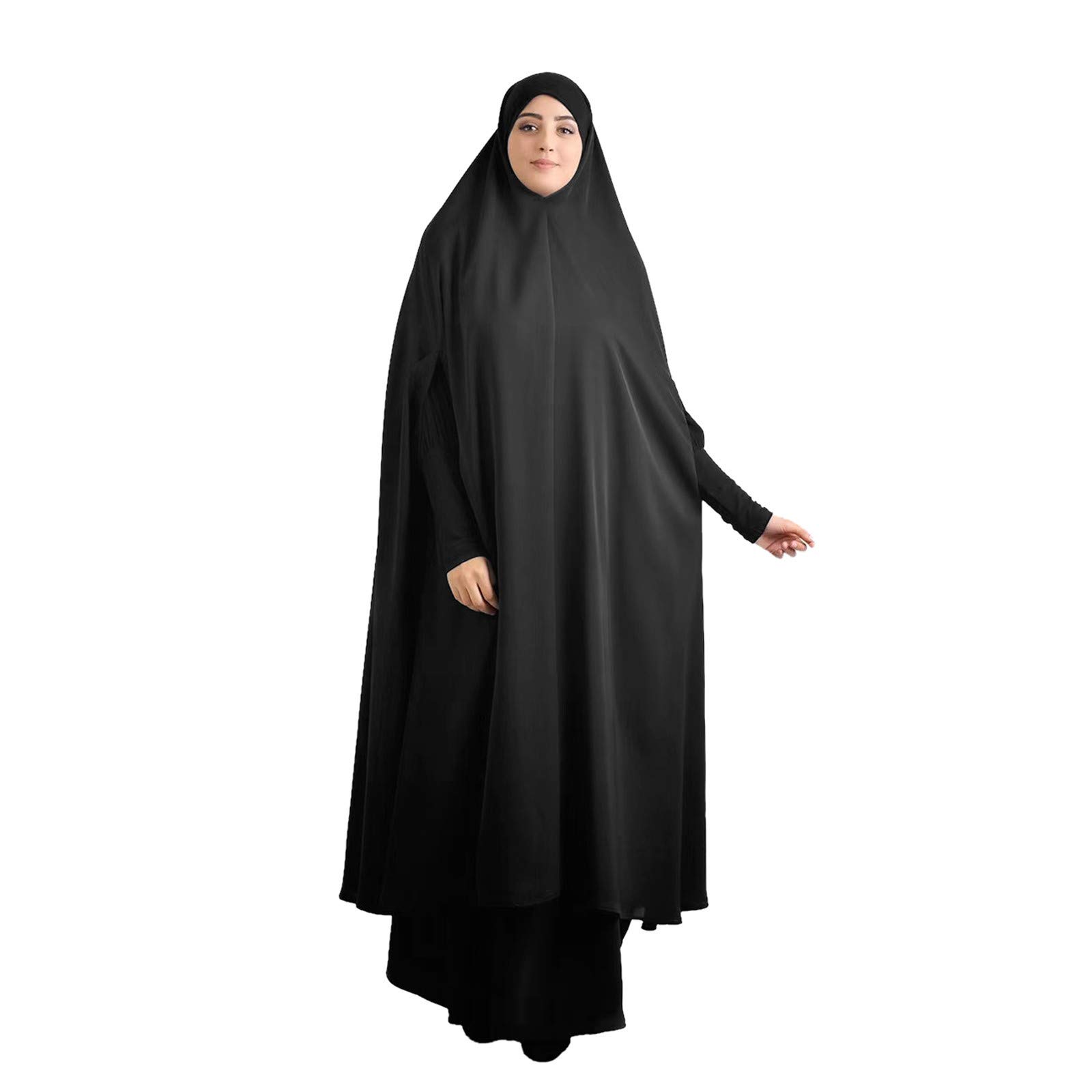Elegant NREALY Muslim Women's Summer Abaya Dress - Breathable Long Islamic Prayer Gown with Side Vents for Modest Wear | Perfect for Mosque, Eid Celebrations & Daily Modest Fashion