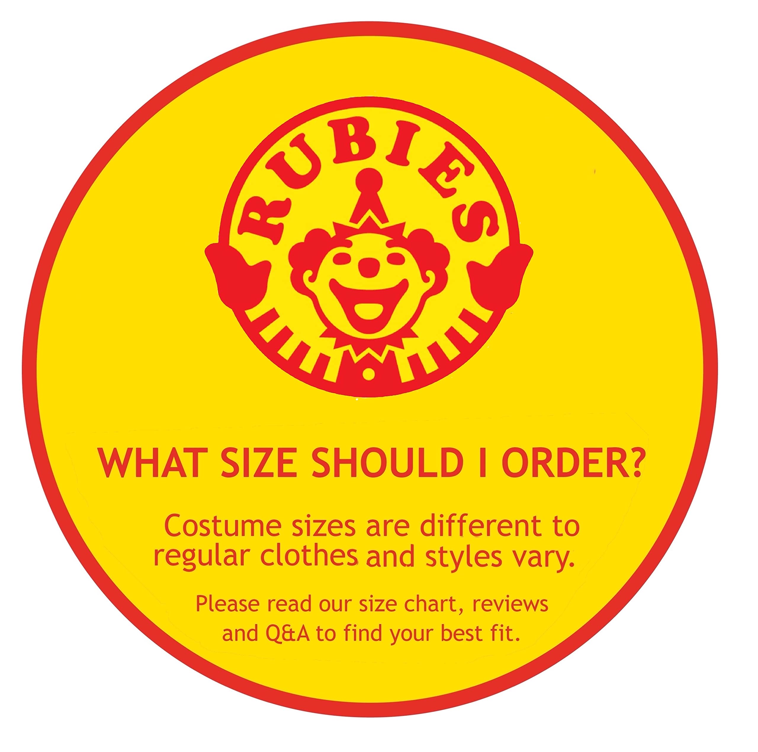 Rubies Unisex Adult Party Supplies - Costumes, Masks & Accessories for Halloween, Cosplay & Themed Events