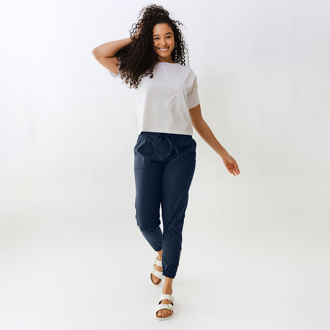 Everywhere Joggers for Men & Women - True Blue Comfortable Lounge Pants - Perfect for Running, Yoga, Travel & Casual Wear