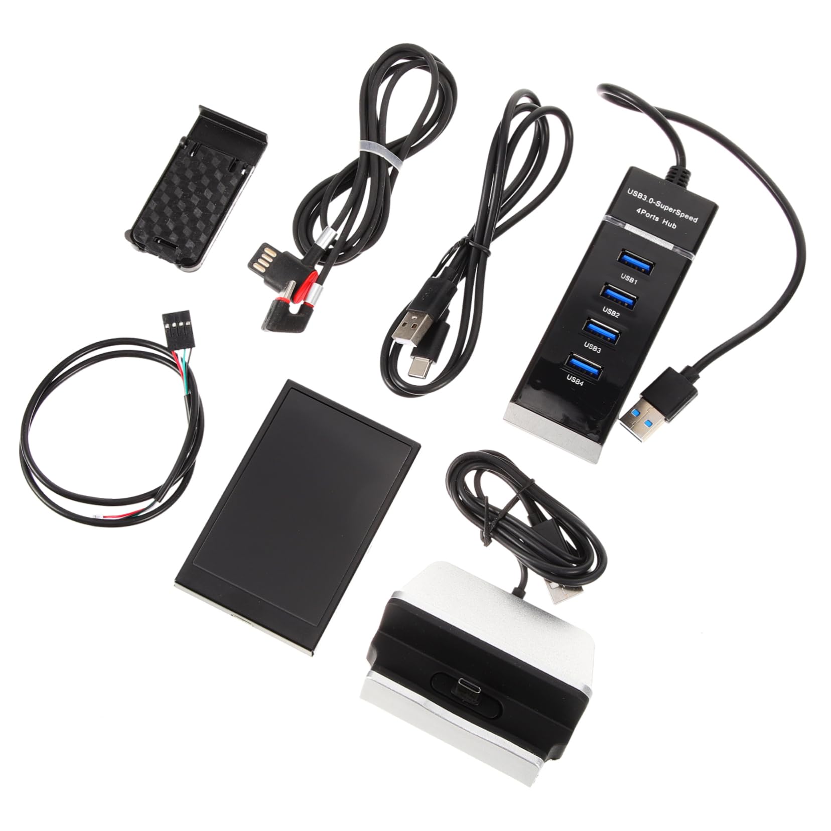 Uonlytech 5-in-1 LCD Computer Monitor - Secondary Screen for PC, HDD Data Display, Temperature Monitoring - Perfect for Gaming, Office Work, and System Monitoring
