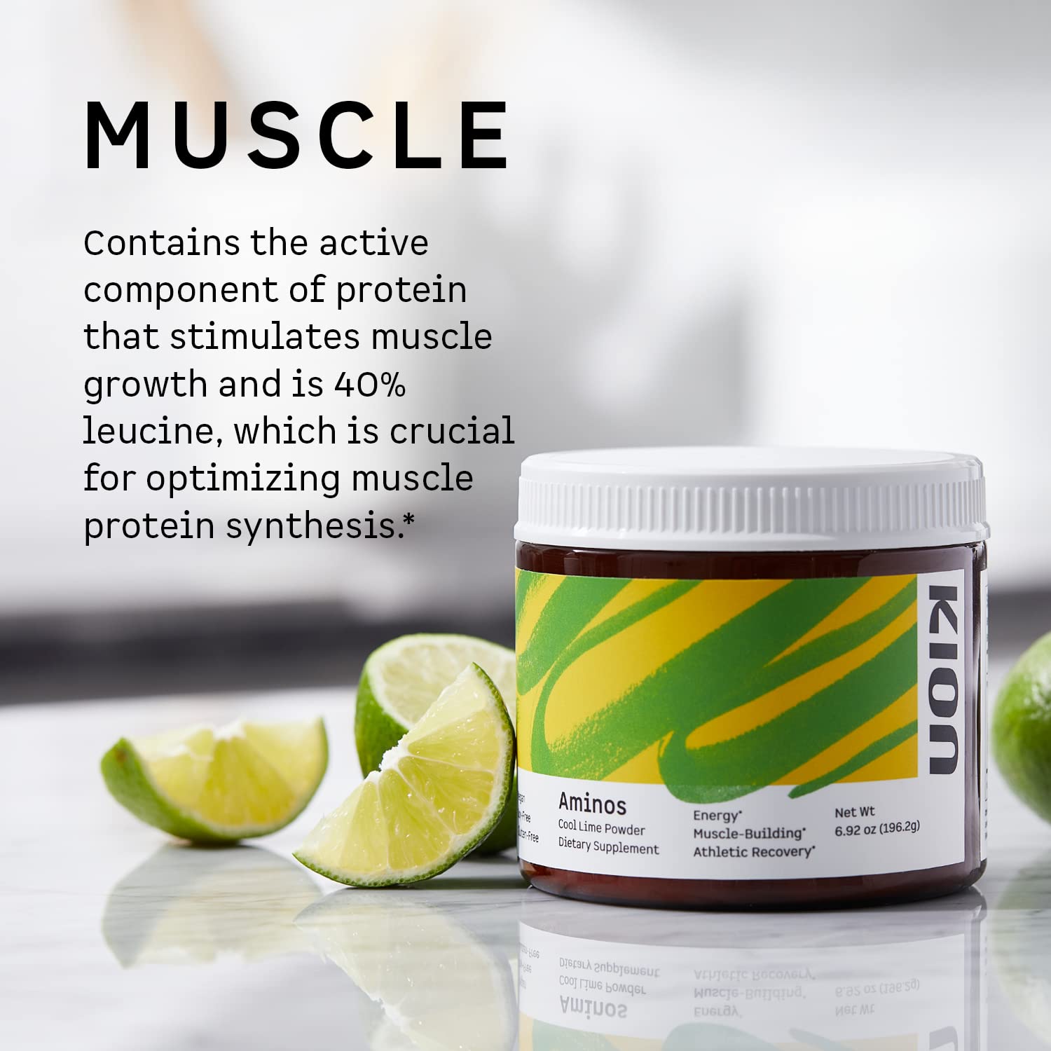 Kion Aminos - Essential Amino Acids Powder for Muscle Recovery & Growth, BCAA EAA Supplement with No Caffeine - Mixed Berry Flavor (30 Servings) | Post-Workout Recovery & Daily Energy Boost for Athletes & Fitness Enthusiasts