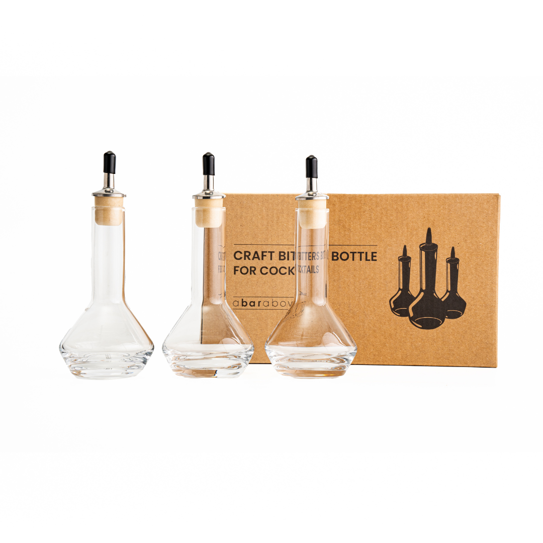 Premium Glass Bitters Bottles with Dropper - Essential for Cocktails, Mocktails & Home Bar Mixing - Perfect for Bartenders & DIY Drink Enthusiasts