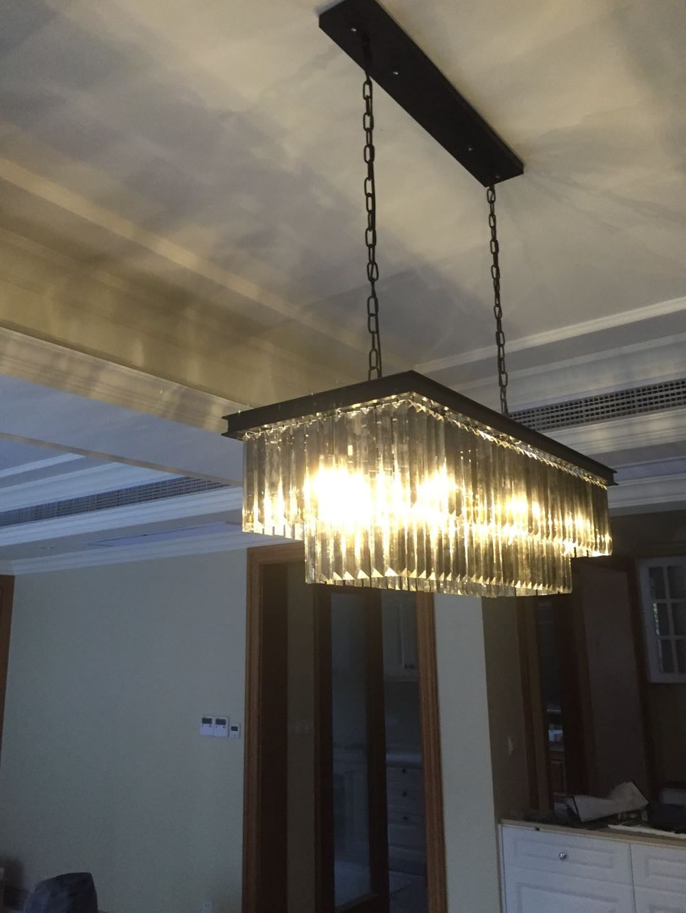 Anna Crystal Chandelier - Elegant Modern Ceiling Light Fixture for Dining Room, Living Room & Bedroom | Perfect for Home Decor & Wedding Venues