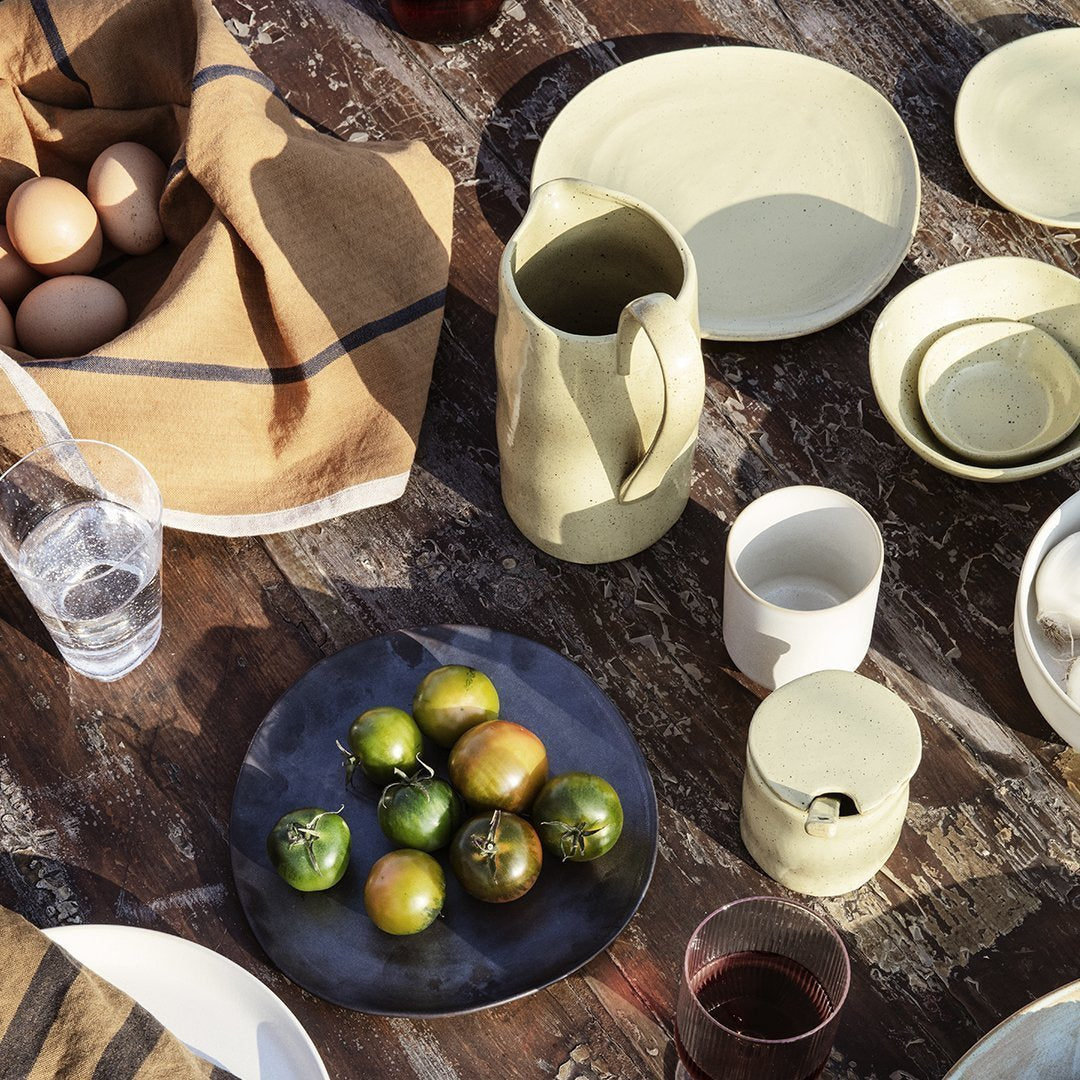 Ferm Living Flow Bowl - Minimalist Ceramic Serving Bowl for Salads, Snacks & Desserts | Perfect for Dining, Entertaining & Home Decor