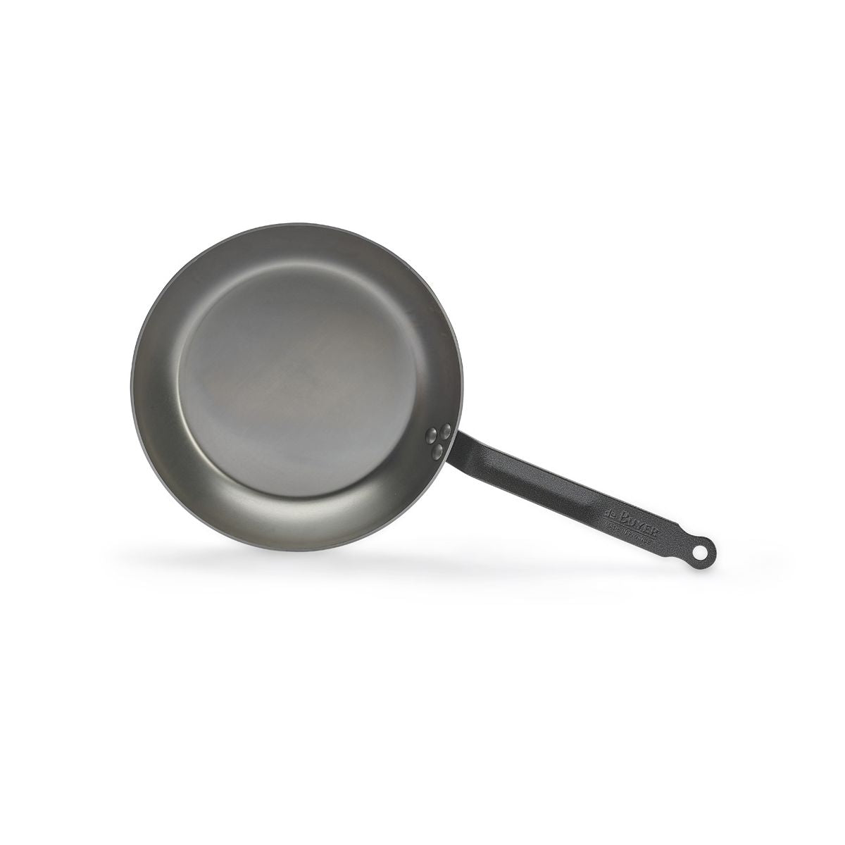 De Buyer Carbone Plus 12.5-Inch Round French Steel Skillet - Professional Carbon Steel Fry Pan for Searing, Sauteing & Flipping - Perfect for Home Chefs & Restaurant Use