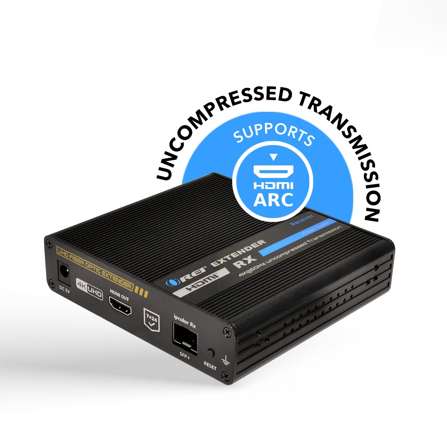 4K HDMI Extender Balun Over Fiber Optic Cable - HDR10, ARC & RS232 Support, Up to 40KM Range (Transmitter & Receivers Sold Separately) - Perfect for Home Theaters, Conference Rooms & Long-Distance AV Installations