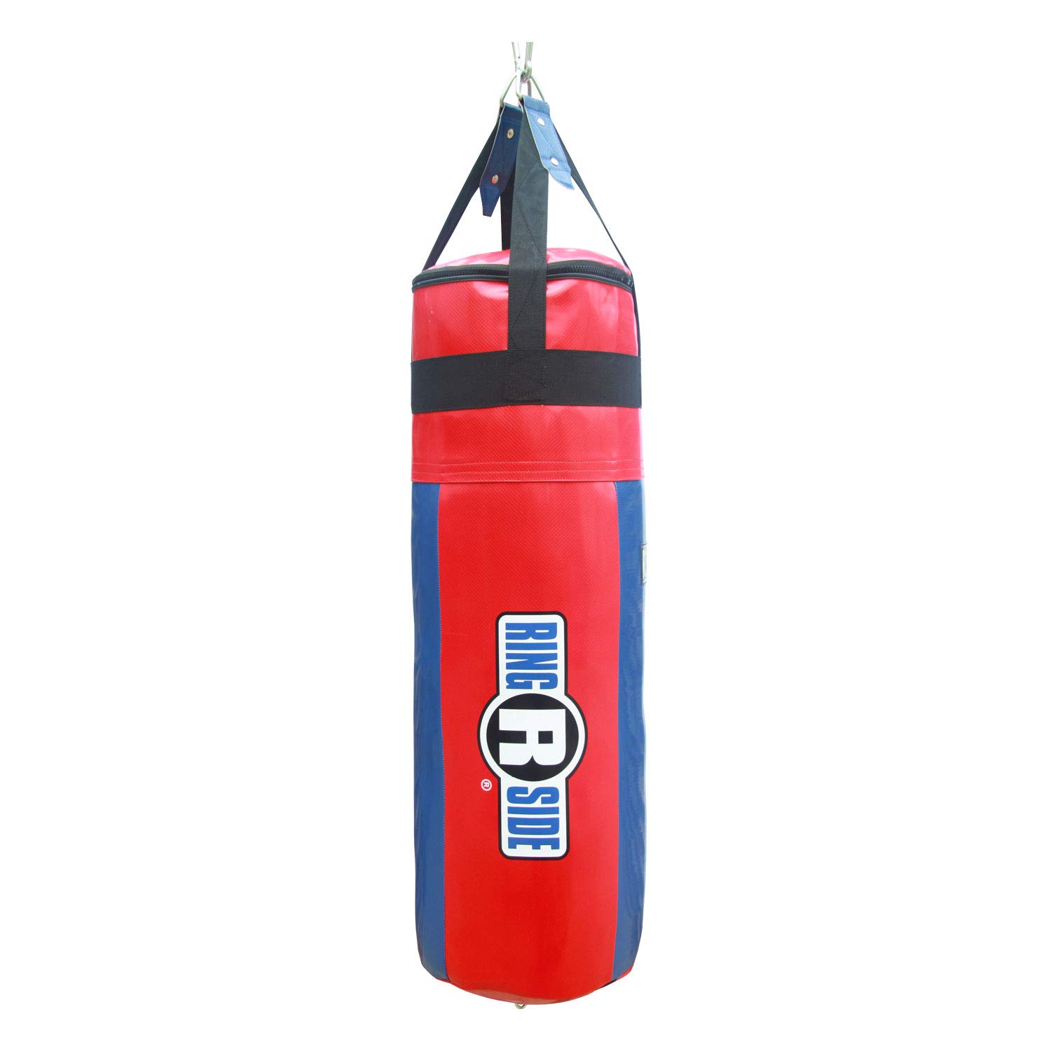 Ringside Apex 100 lbs Heavy Punching Bag for Boxing Training, MMA, Kickboxing & Workout - Includes Nylon Straps & Hanging Clip - Perfect for Home Gyms, Boxing Clubs & Martial Arts Studios
