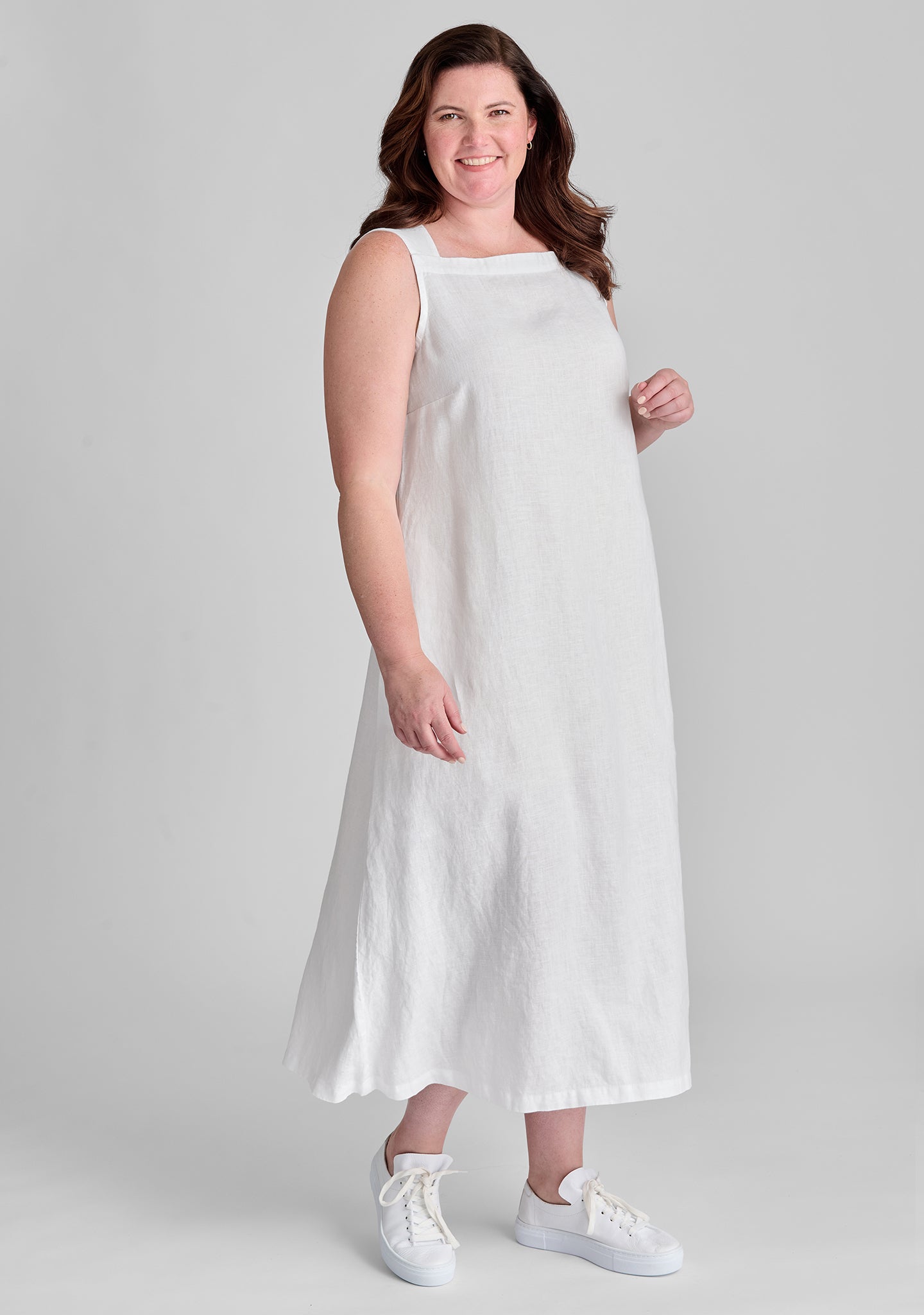 Harlow Linen Maxi Dress - Women's Boho Summer Beach Dress with Pockets | Perfect for Vacations, Weddings & Casual Outings