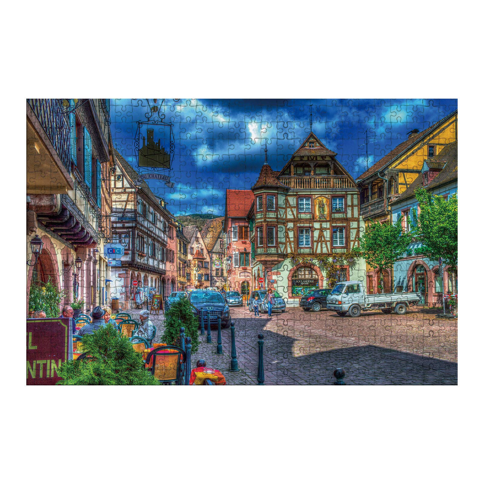 1000-Piece City Building Puzzle - Educational Tangram Toy for Adults & Kids - STEM Learning with Electromagnet - Perfect for Family Game Night & Classroom Activities