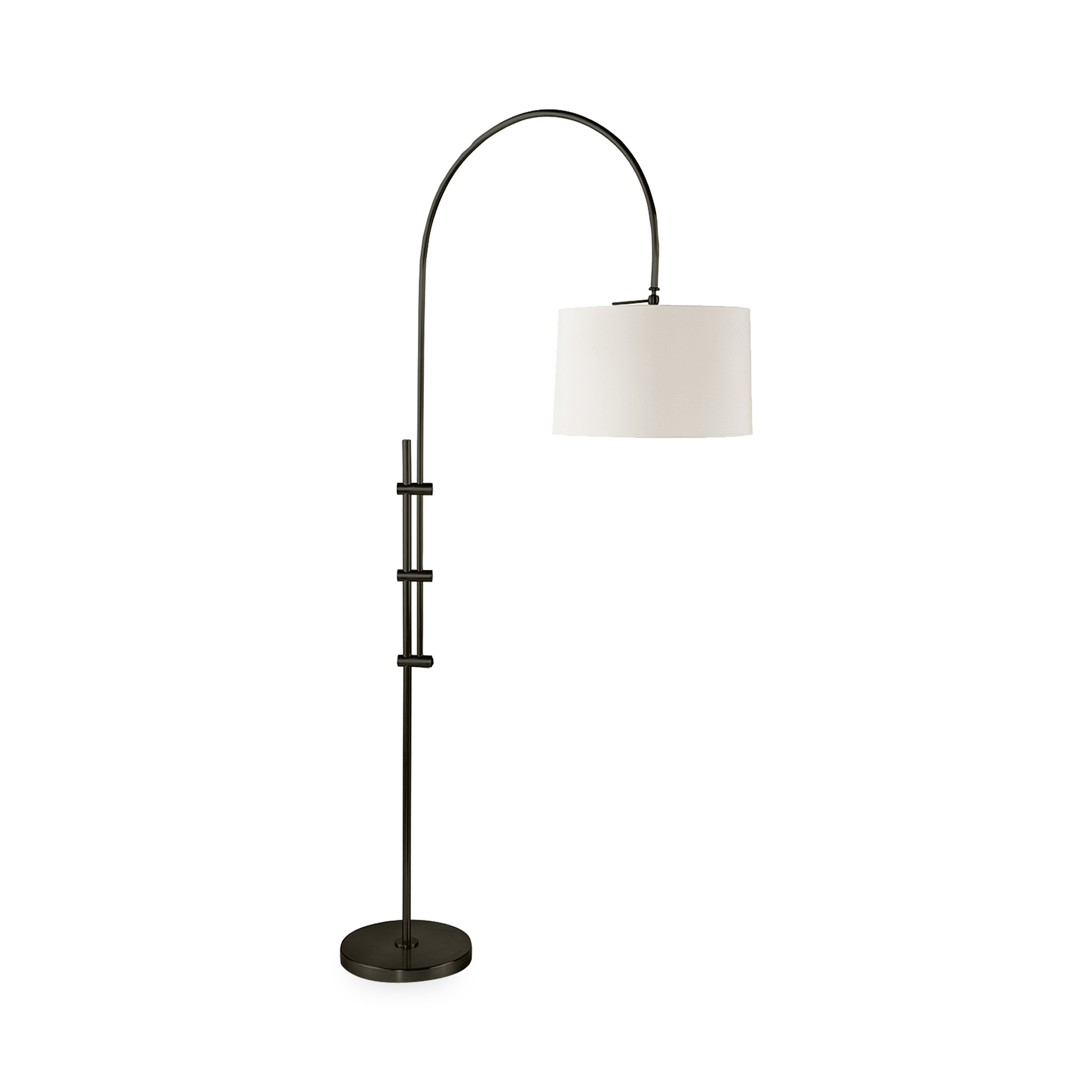 Modern Arc Floor Lamp with Adjustable Height - Sleek Design for Living Room, Bedroom, or Office Lighting - Perfect for Reading, Decor, and Ambient Illumination