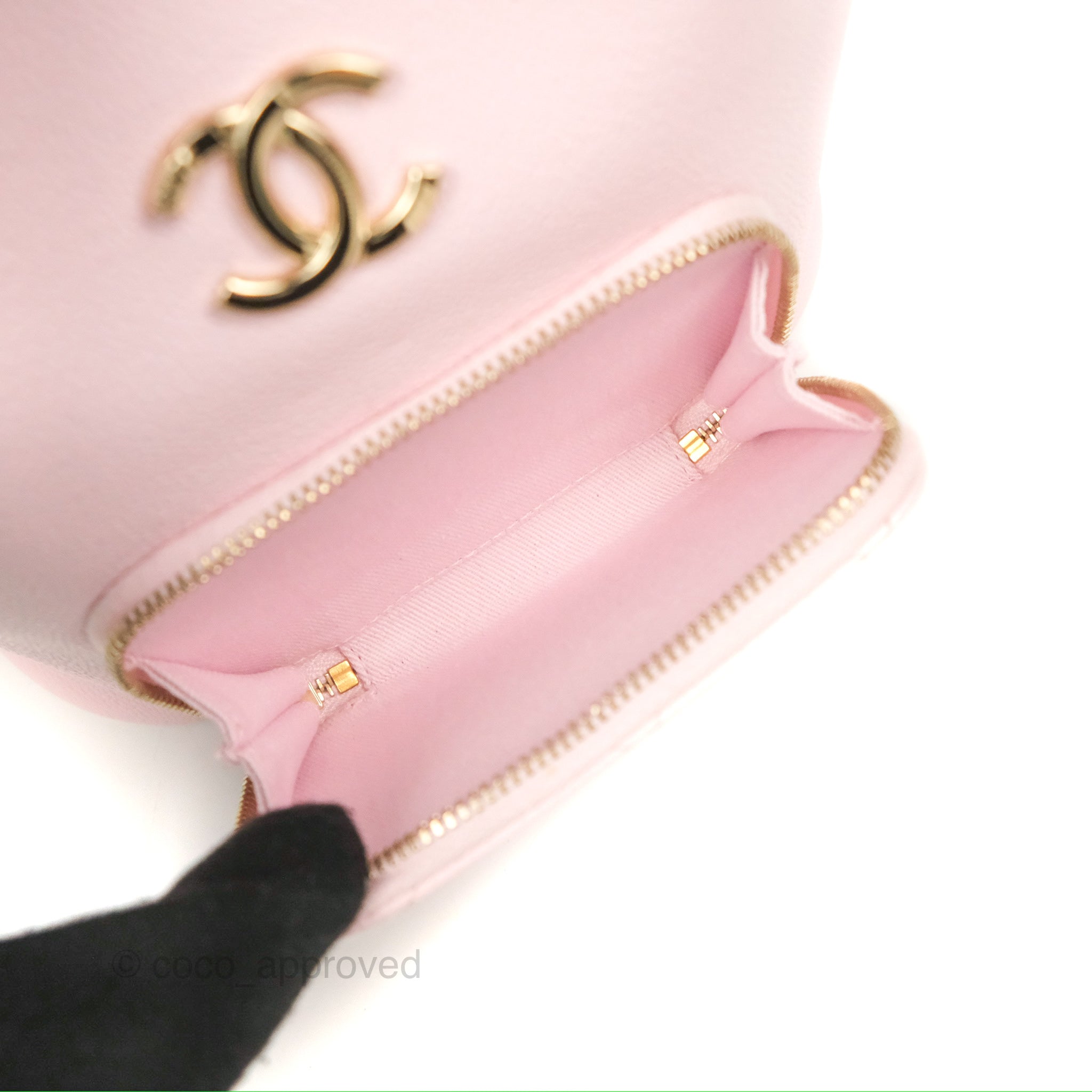 Chanel Business Affinity Drawstring Bucket Bag in Light Pink Caviar Leather with Gold Hardware - Perfect for Work, Travel & Everyday Luxury