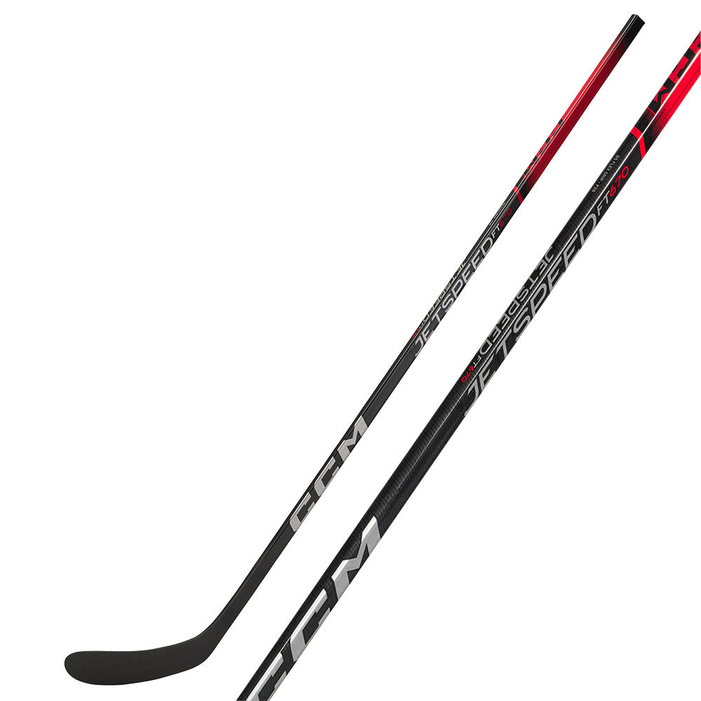 CCM Jetspeed FT670 Intermediate Ice Hockey Stick - Lightweight Carbon Fiber Design for Enhanced Performance - Perfect for Youth & Adult Hockey Players in Games & Practice