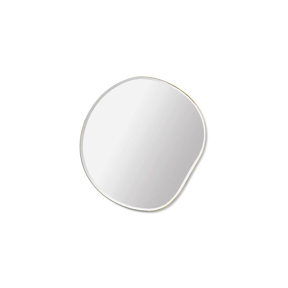 FERM LIVING Pond Mirror Small - Brass Round Wall Mirror for Bathroom, Bedroom & Living Room Decor