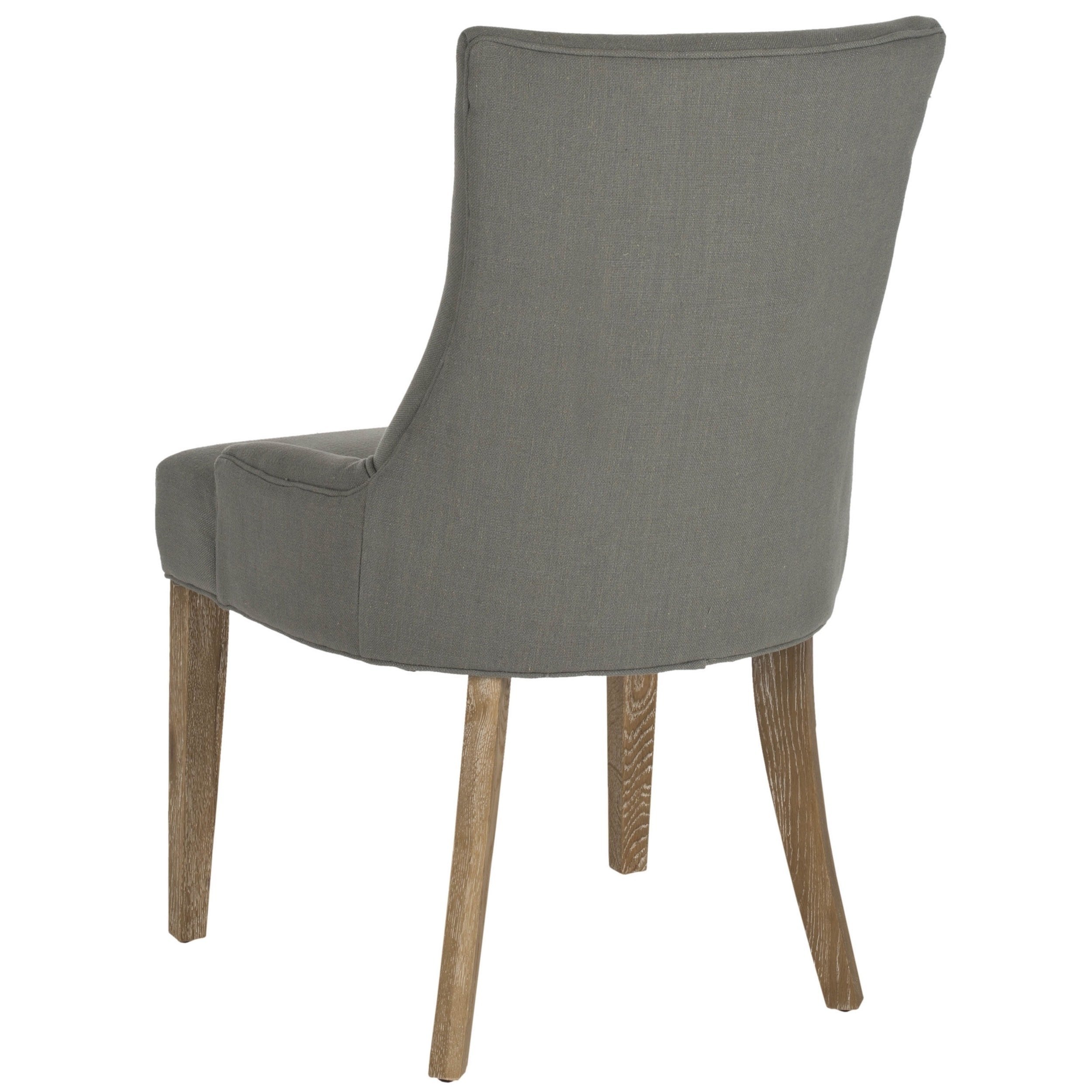 Safavieh Mercer Collection Lester Dining Chairs - Dark Granite Finish - Set of 2 - Modern Kitchen & Dining Room Furniture for Home Decor